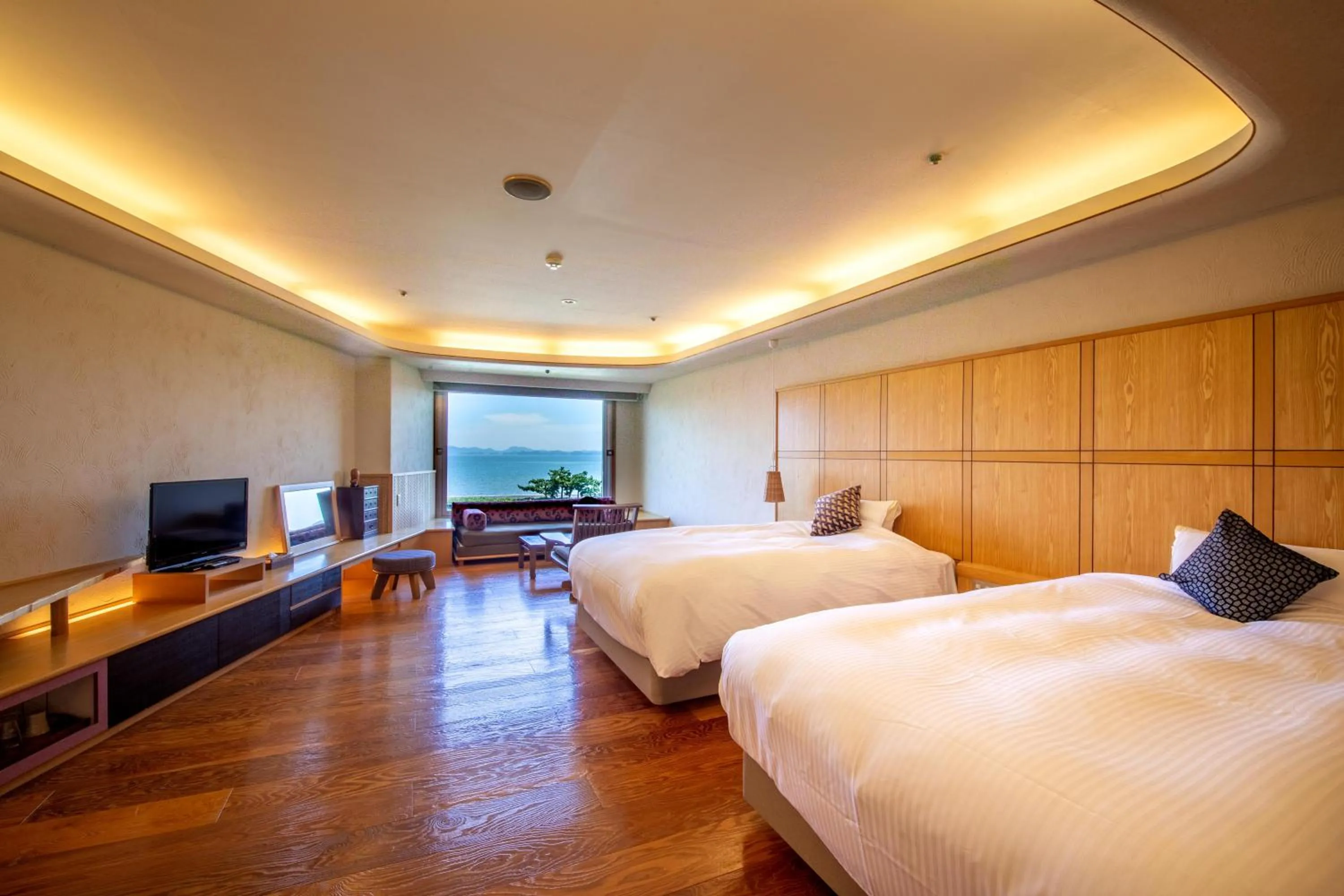 Photo of the whole room, Bed in Matsushima Ichinobo