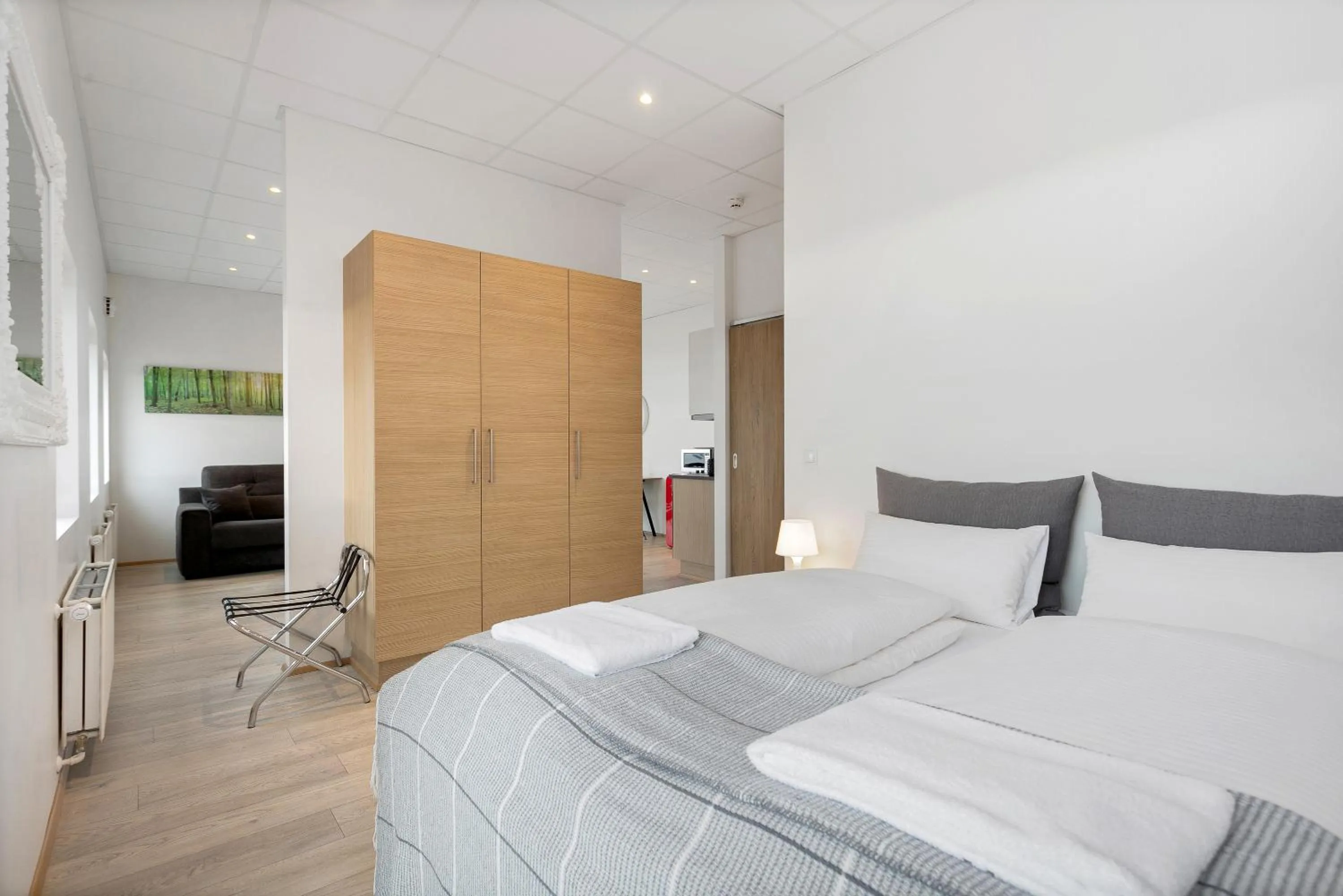 Bed in Blue Mountain Apartments by Heimaleiga