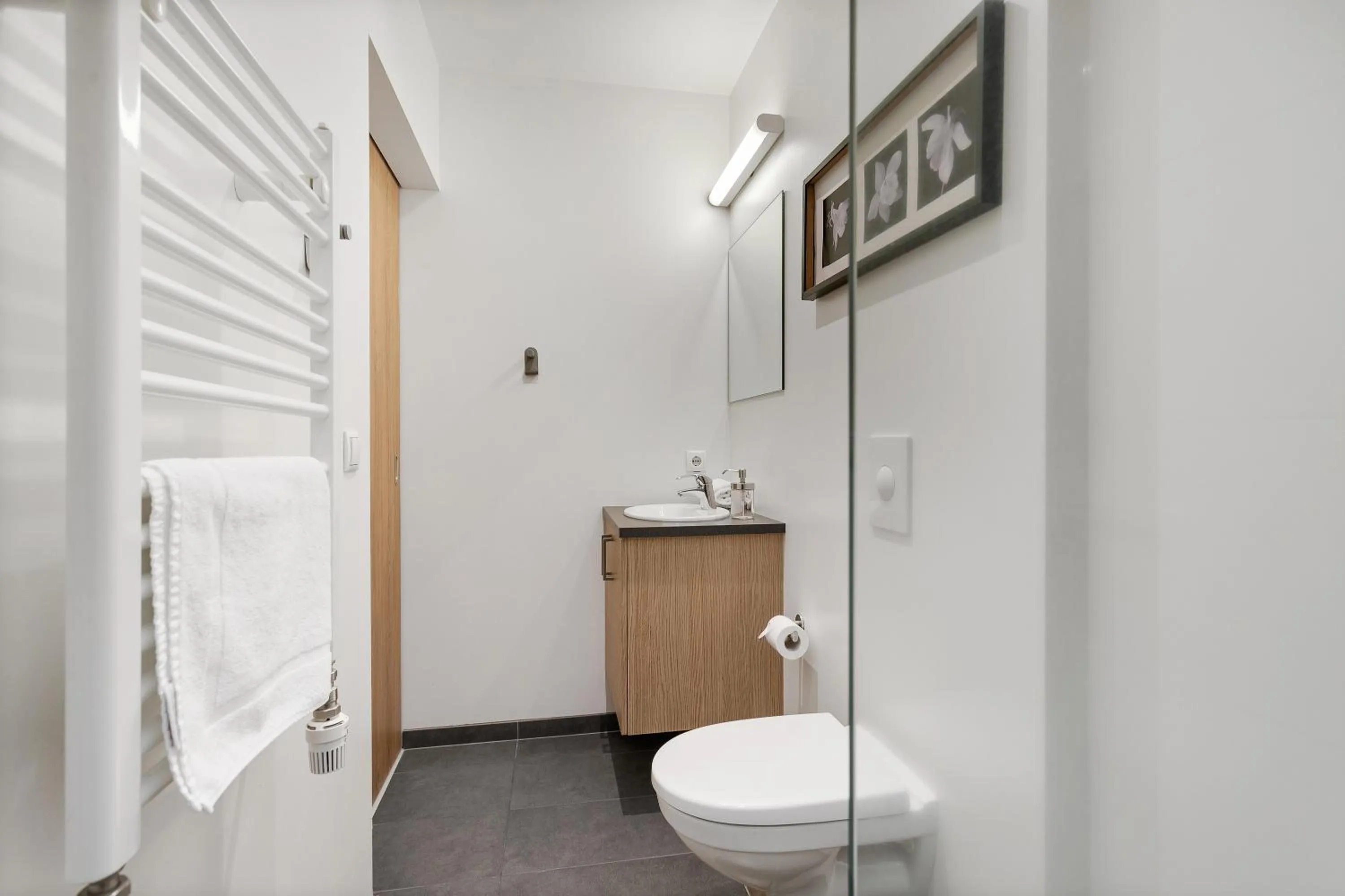 Toilet in Blue Mountain Apartments by Heimaleiga