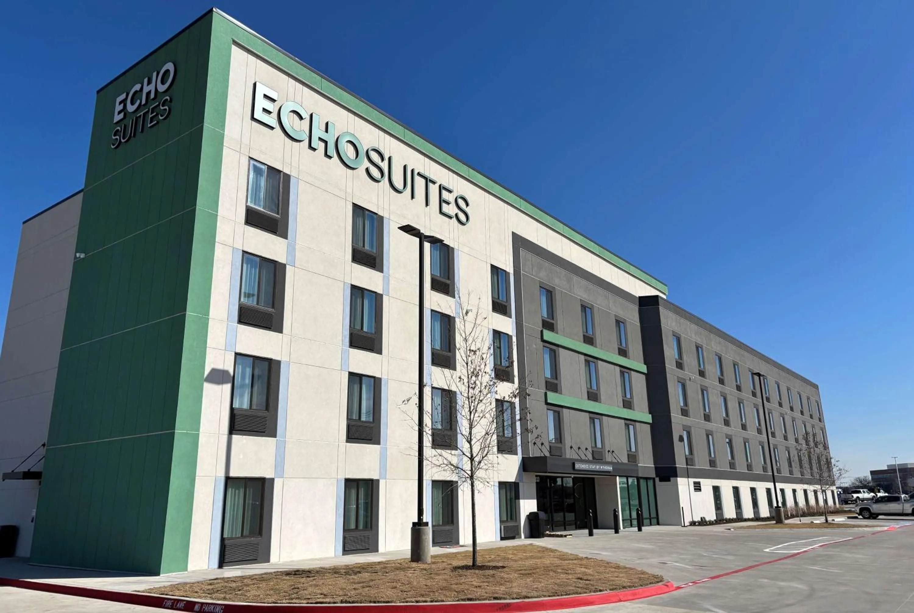Property building in ECHO Suites Extended Stay by Wyndham Dallas Plano Richardson