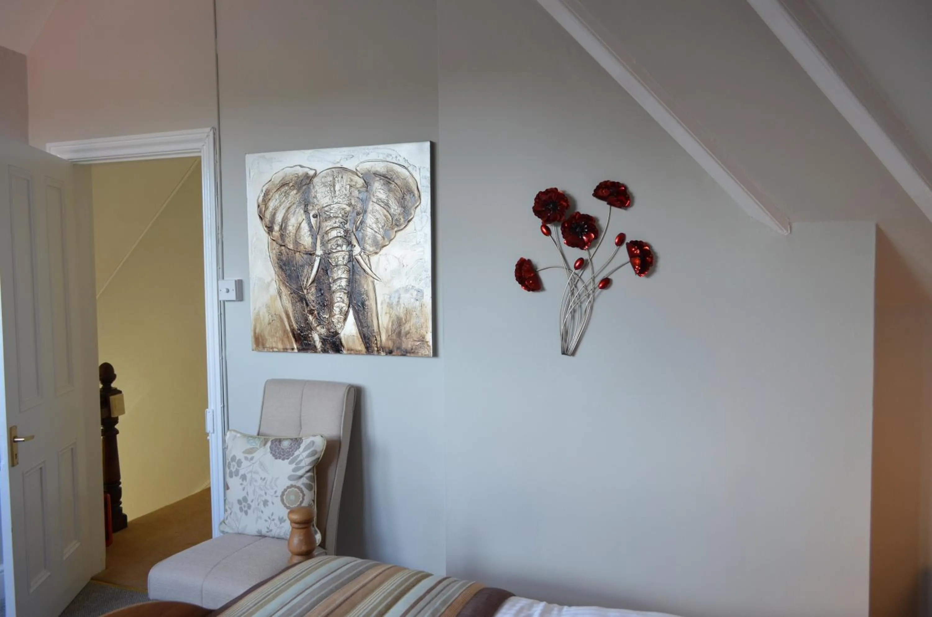 Decorative detail, Bed in Foy House