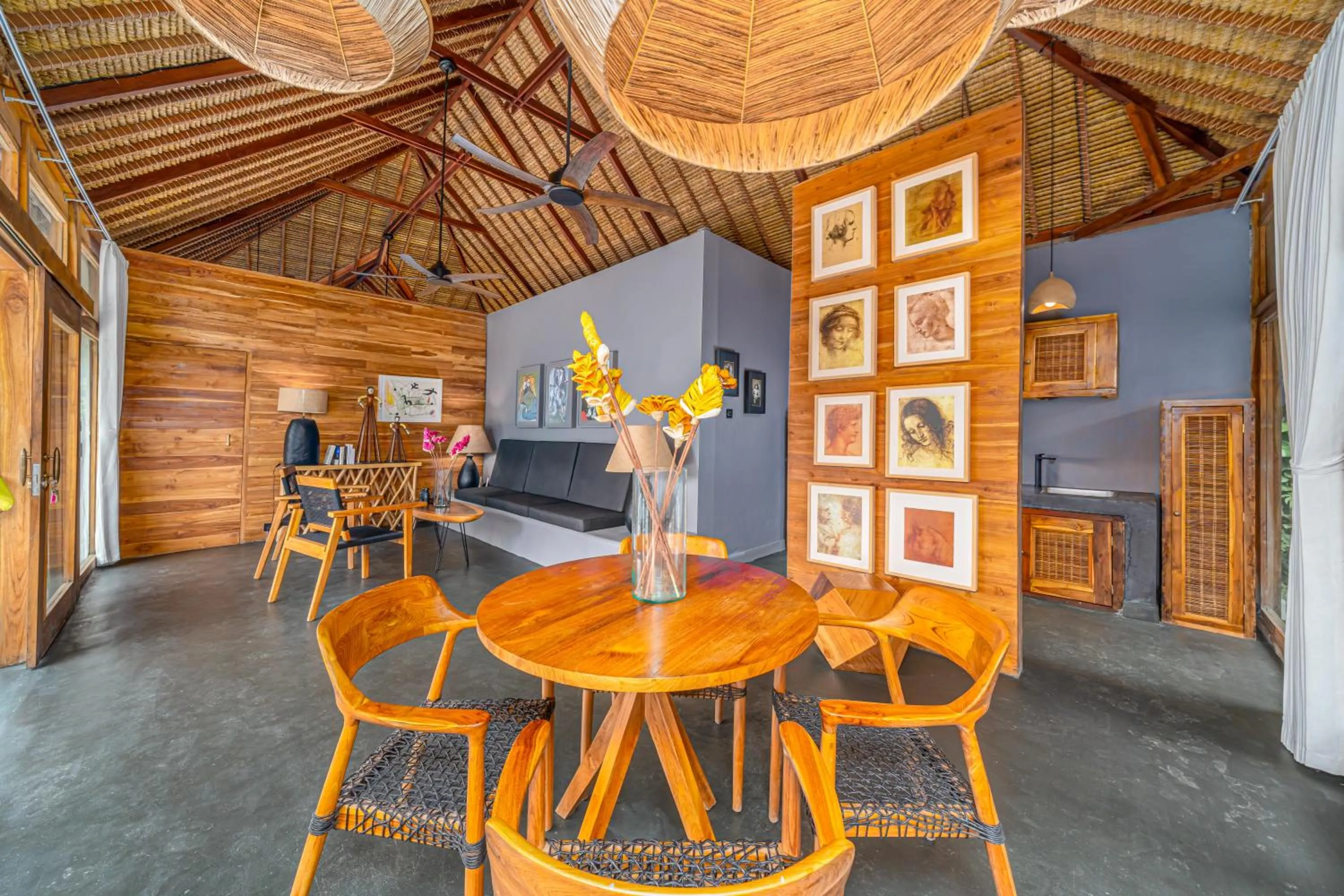 Seating area in Muraya Villas in Ubud