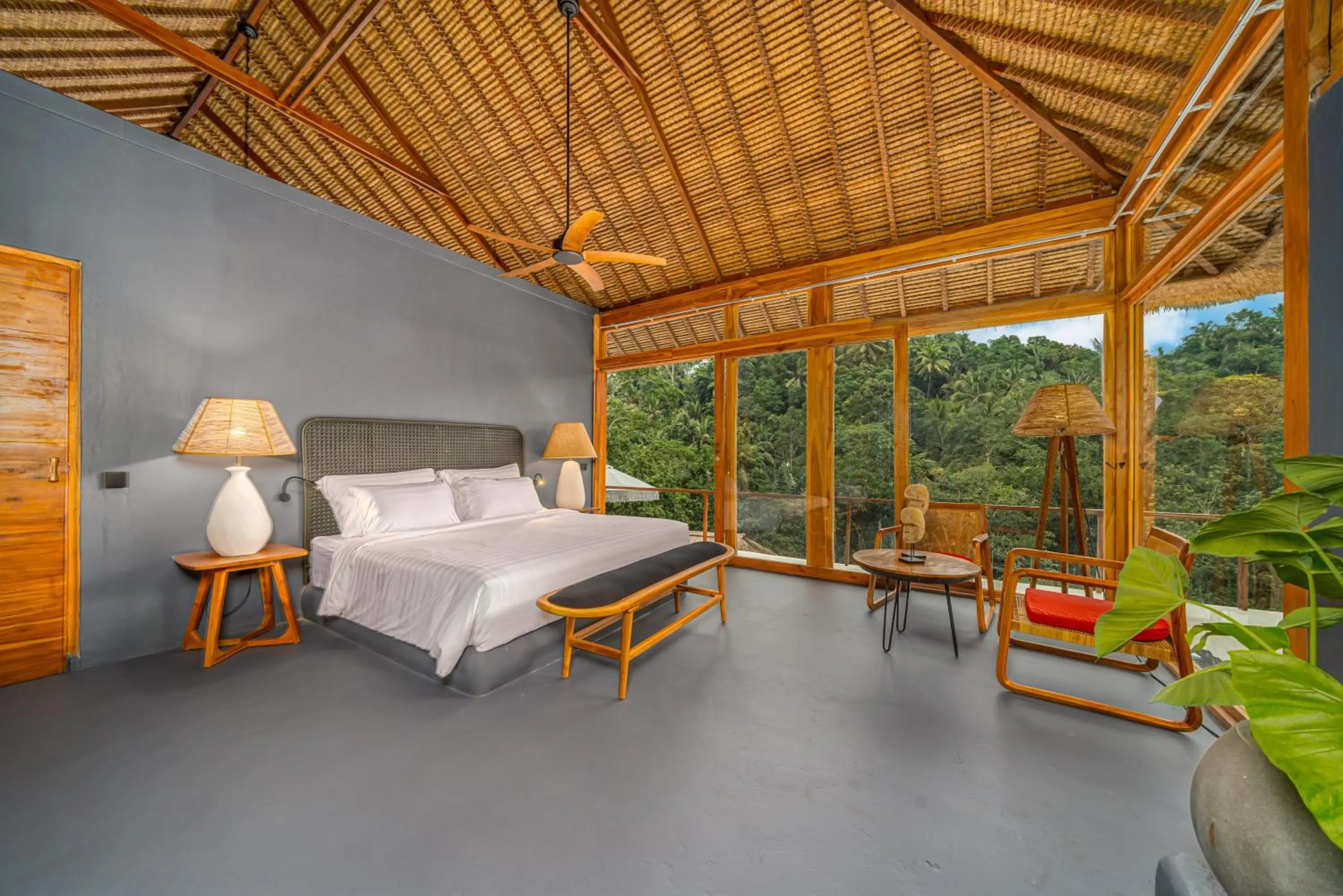 Bed in Muraya Villas in Ubud