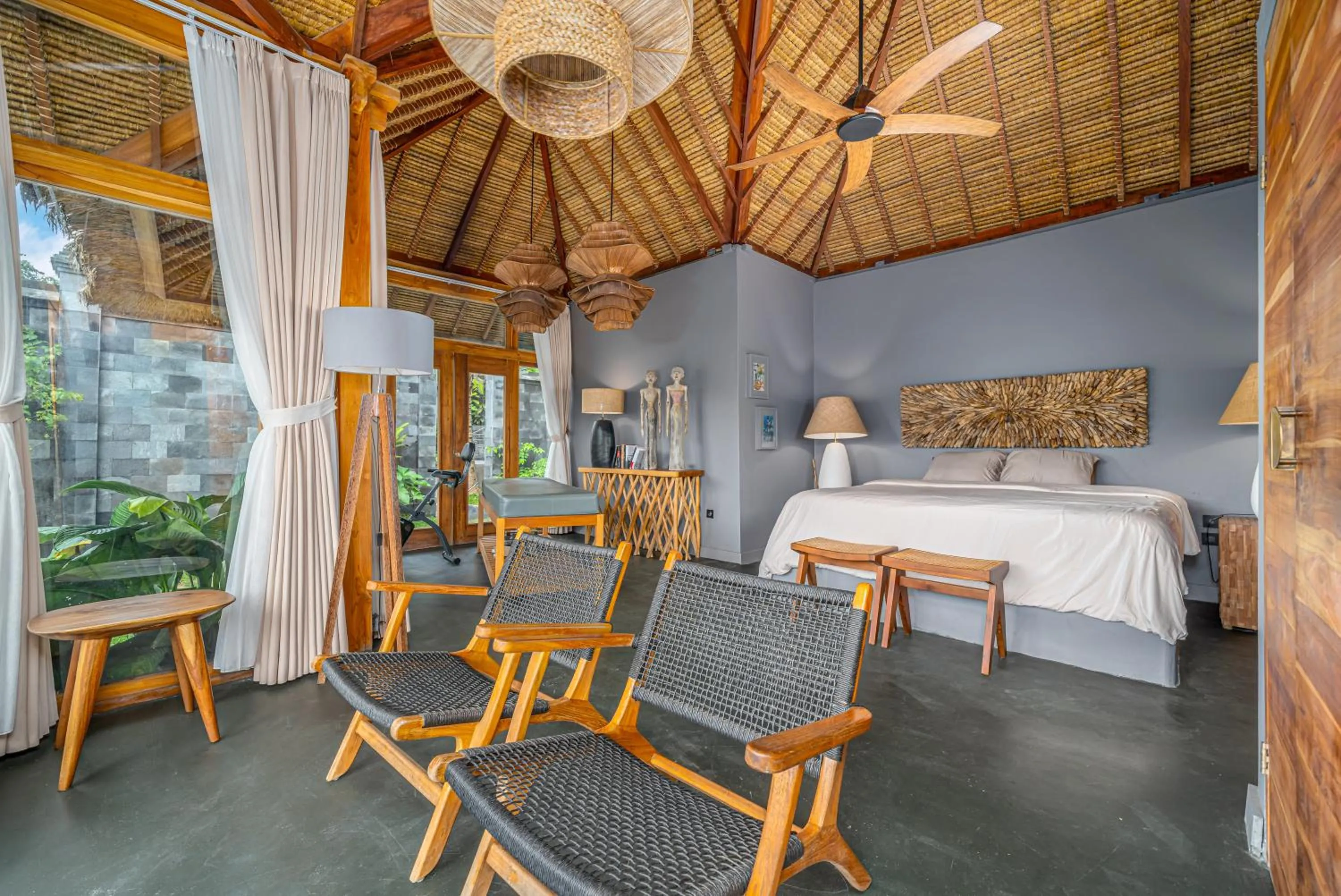 Seating area in Muraya Villas in Ubud