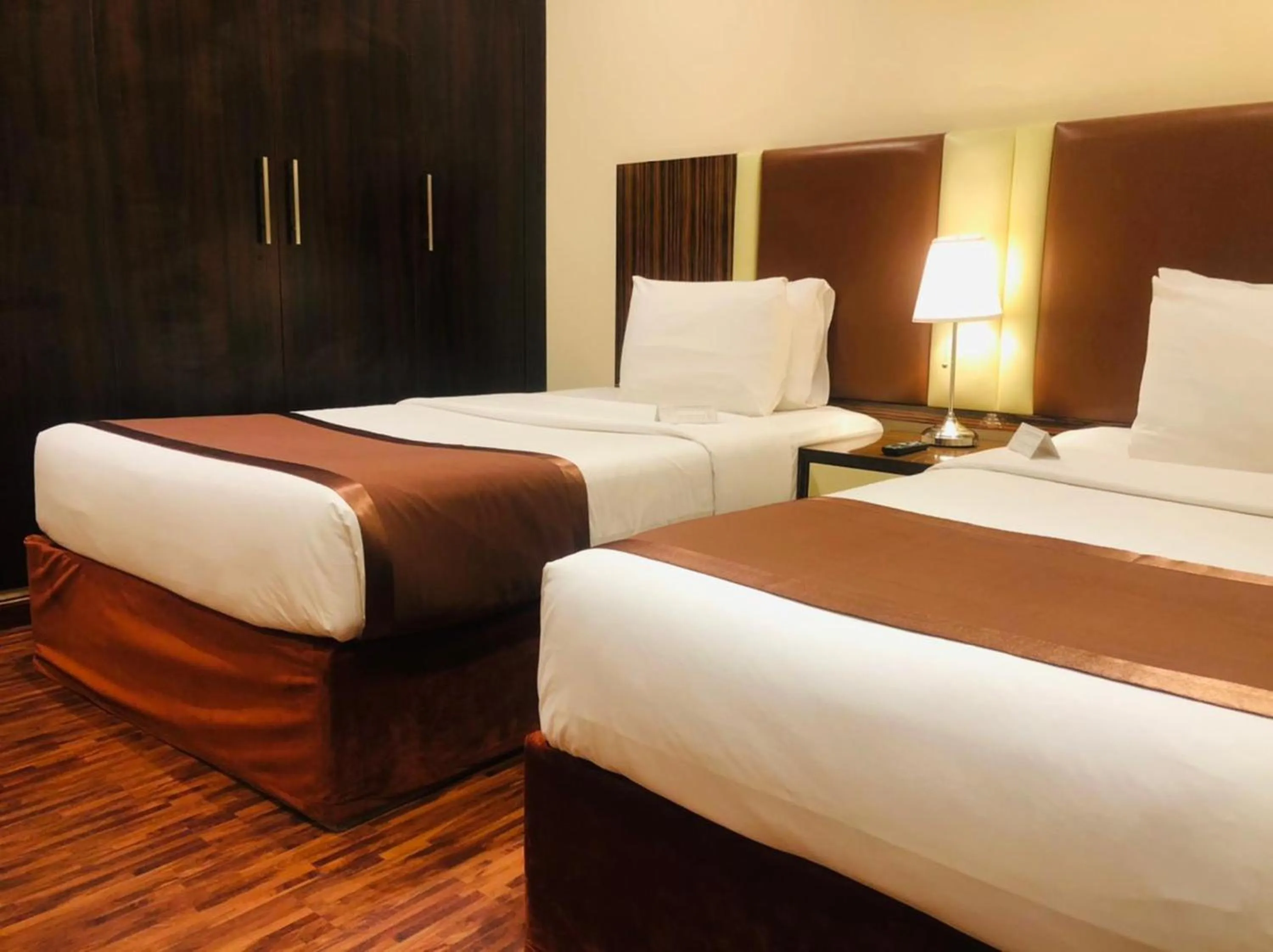 Bed in The View Al Barsha Hotel Apartments