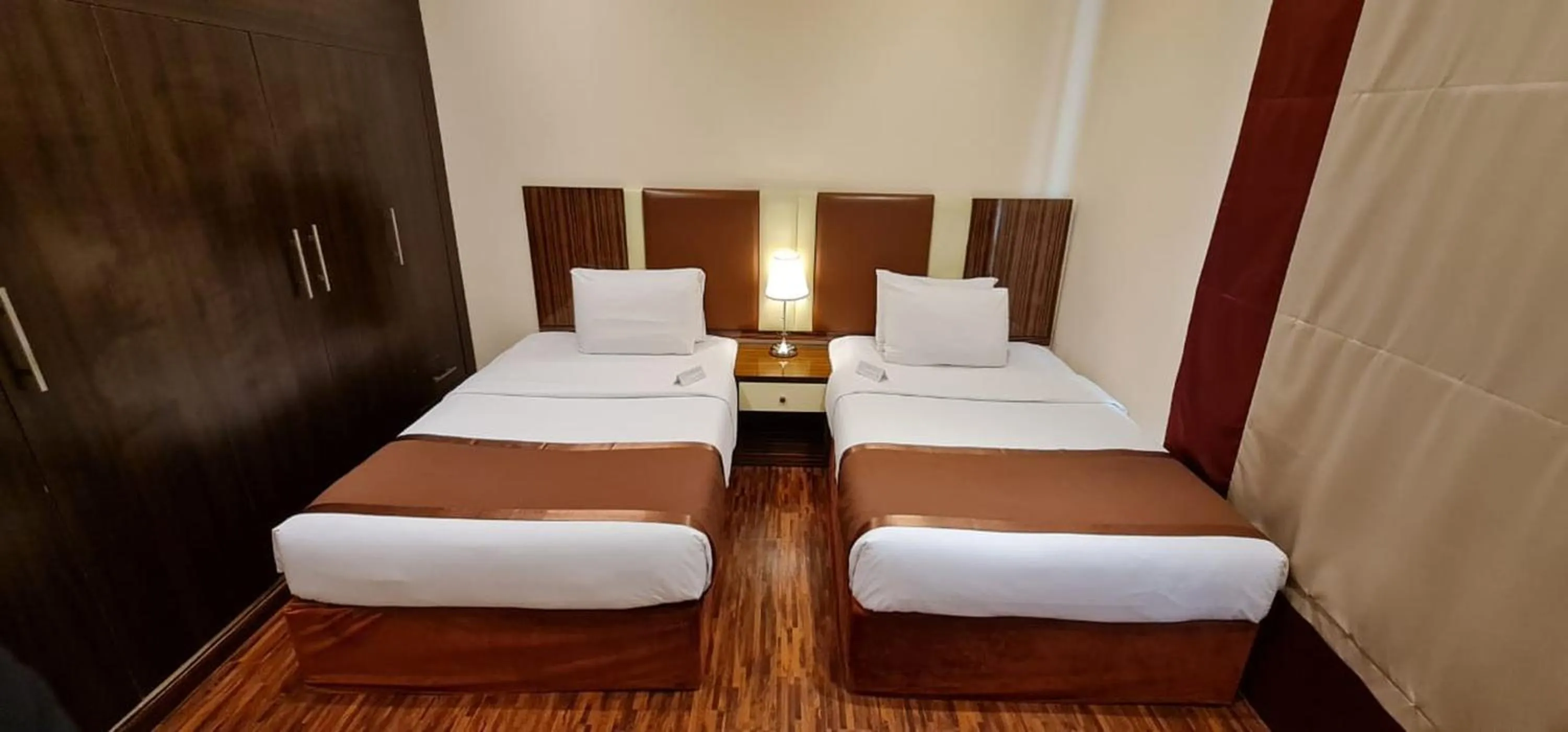 Bed in The View Al Barsha Hotel Apartments