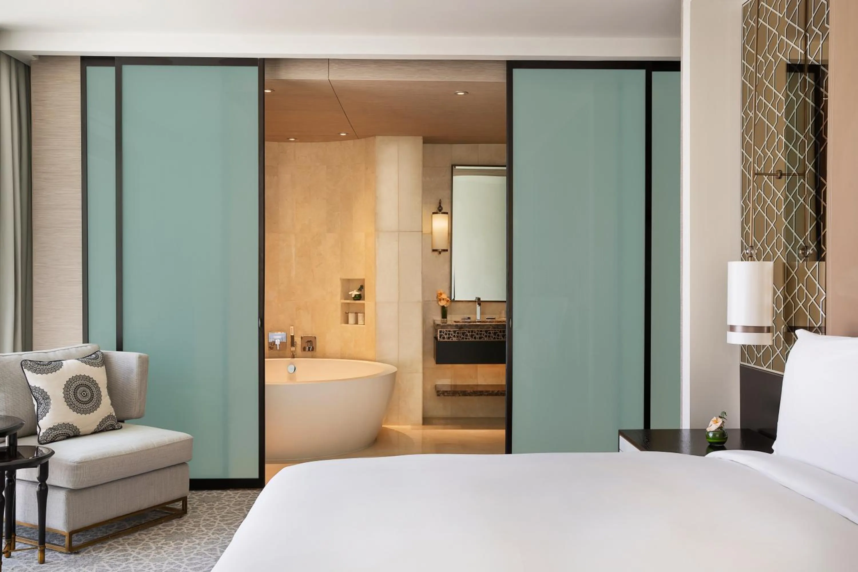 Bed in Sofitel Riyadh Hotel & Convention Centre