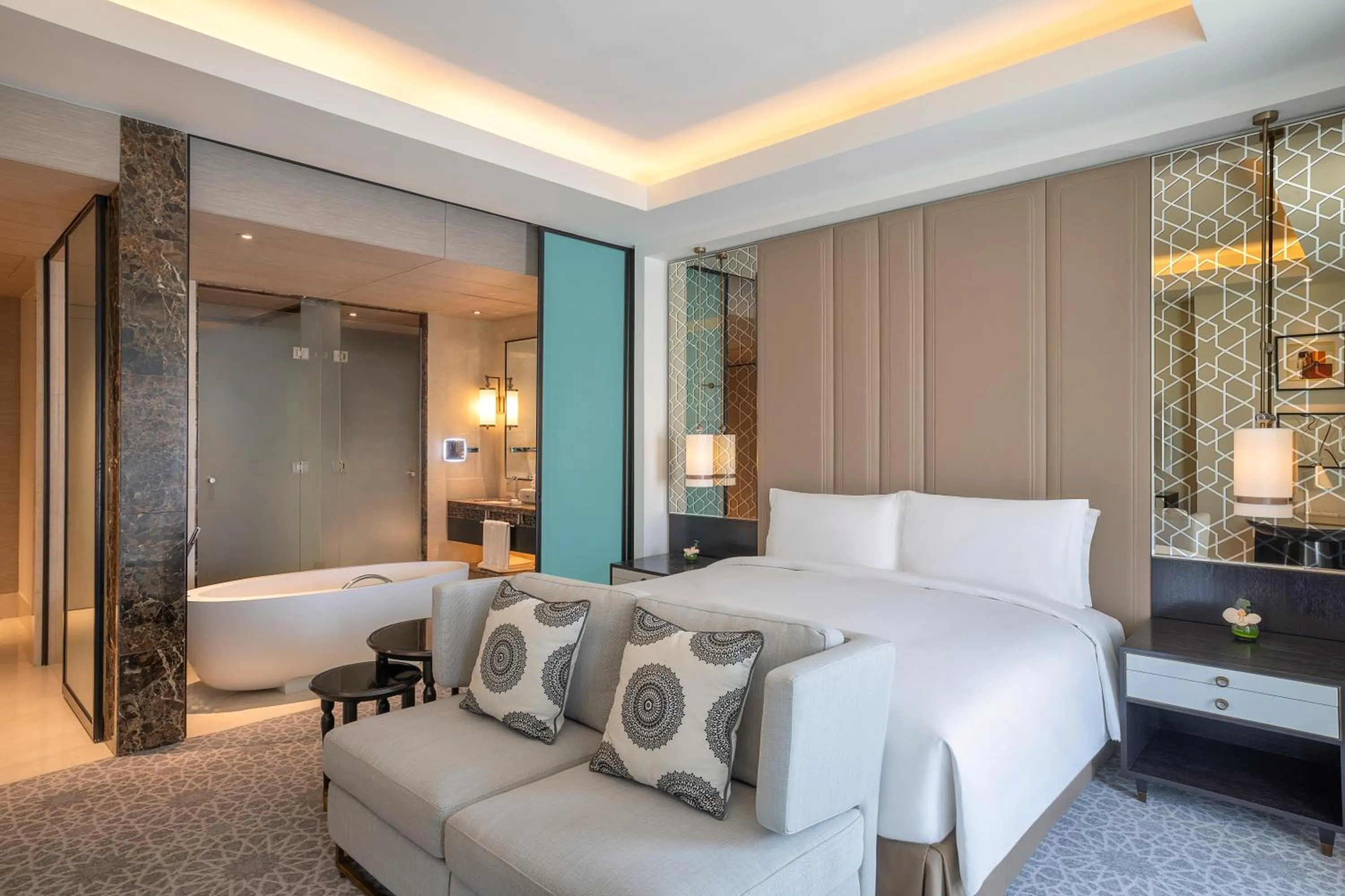 Bed in Sofitel Riyadh Hotel & Convention Centre