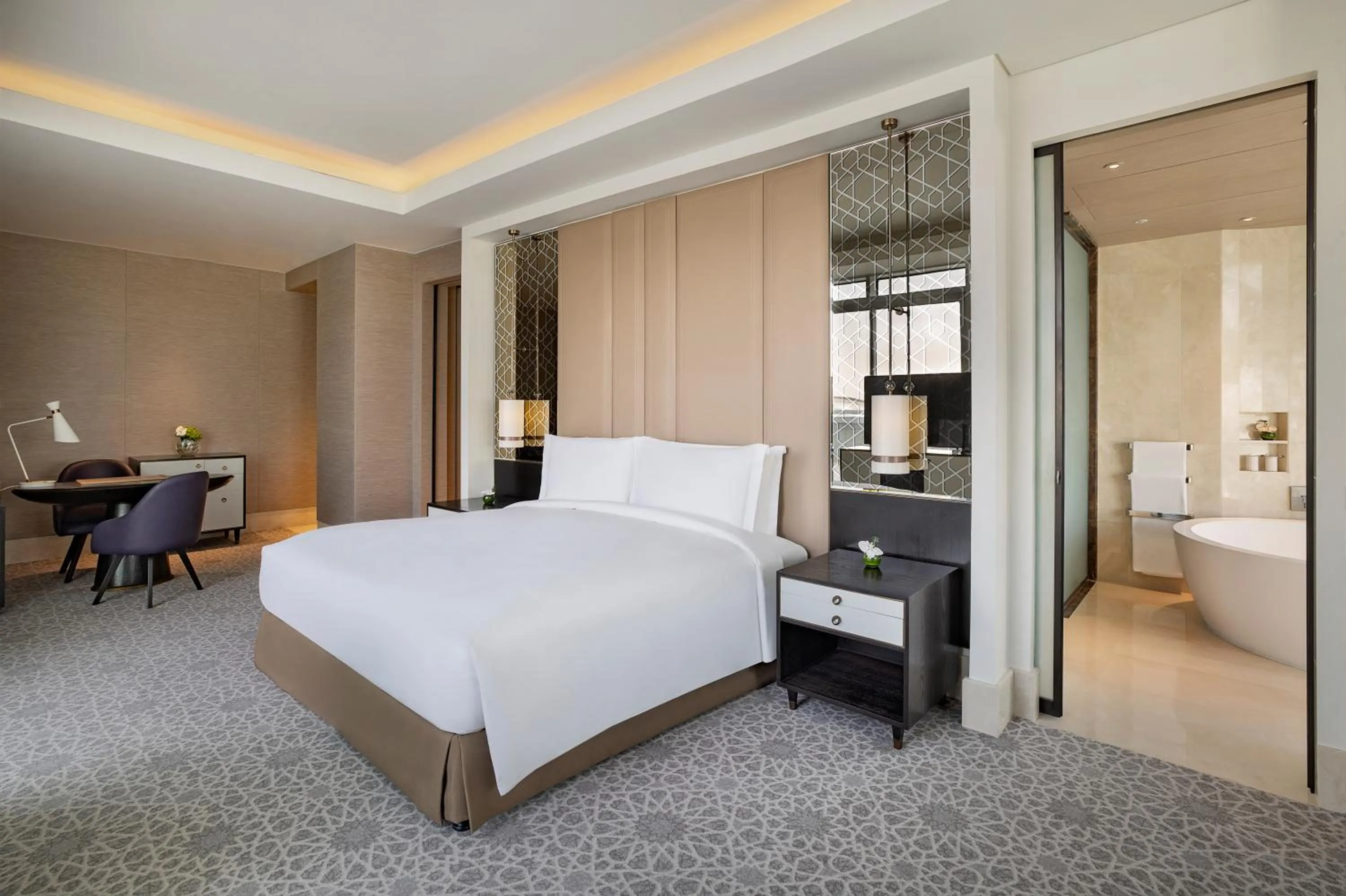 Bed in Sofitel Riyadh Hotel & Convention Centre