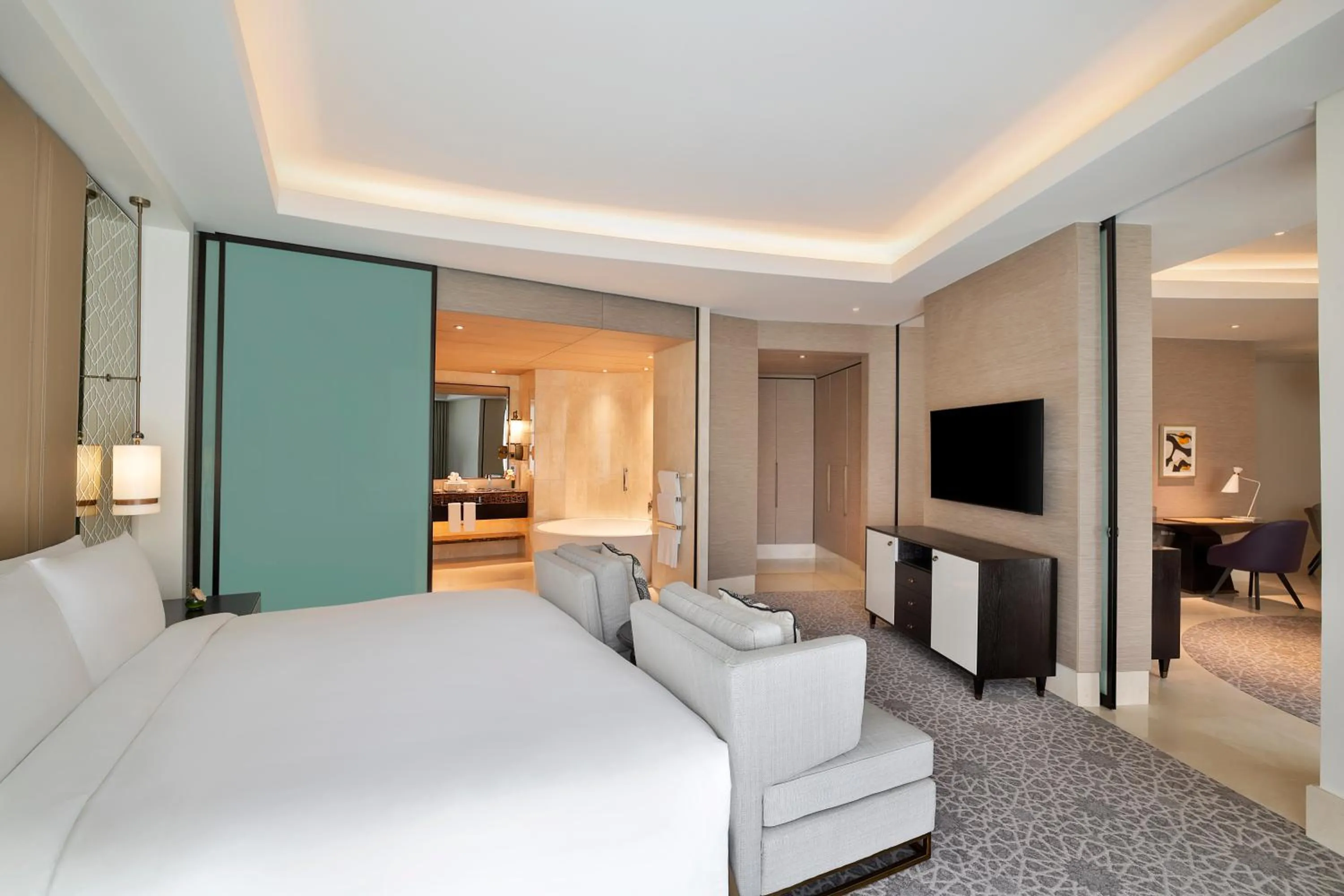 Bed in Sofitel Riyadh Hotel & Convention Centre