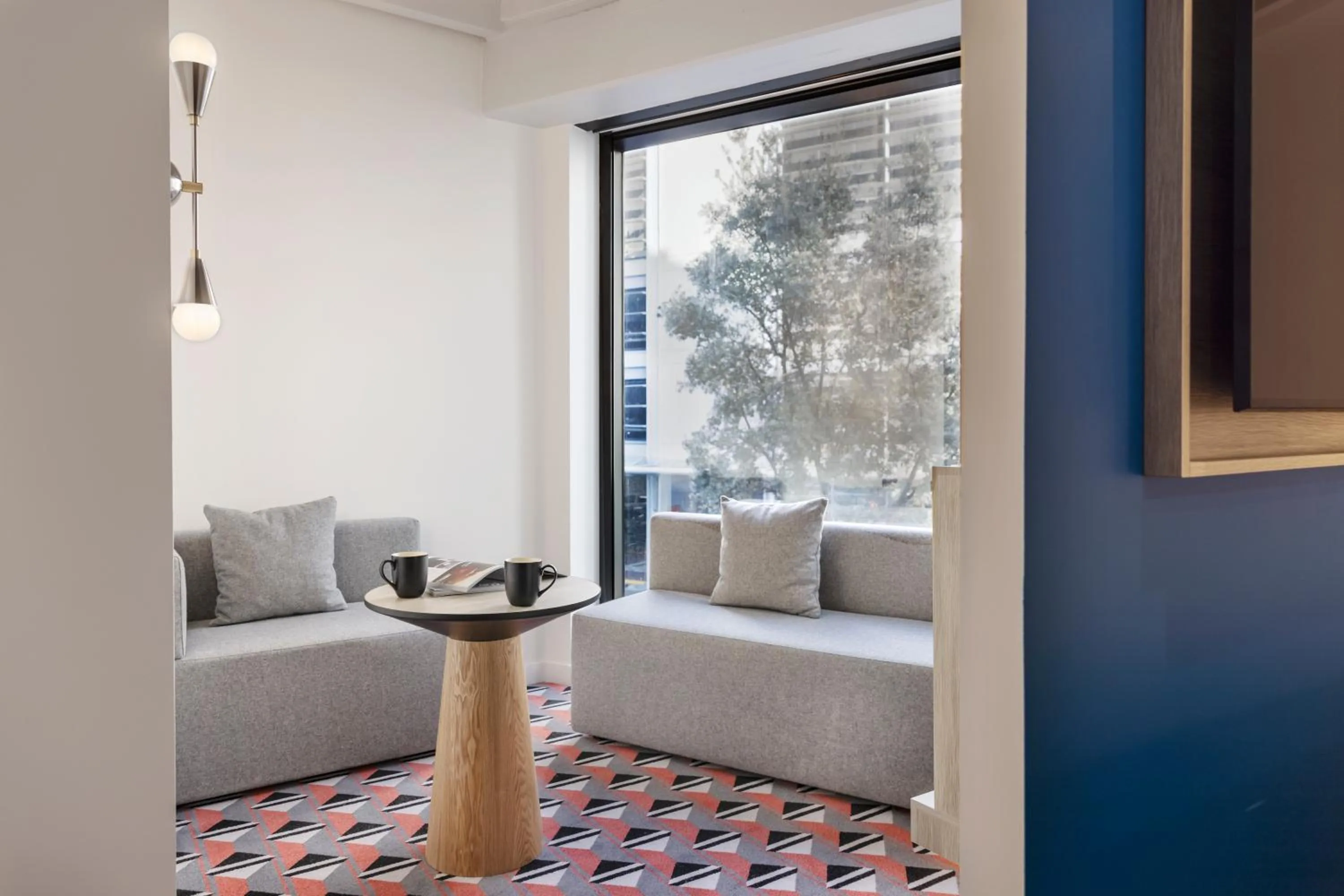 Living room in TRIBE Auckland