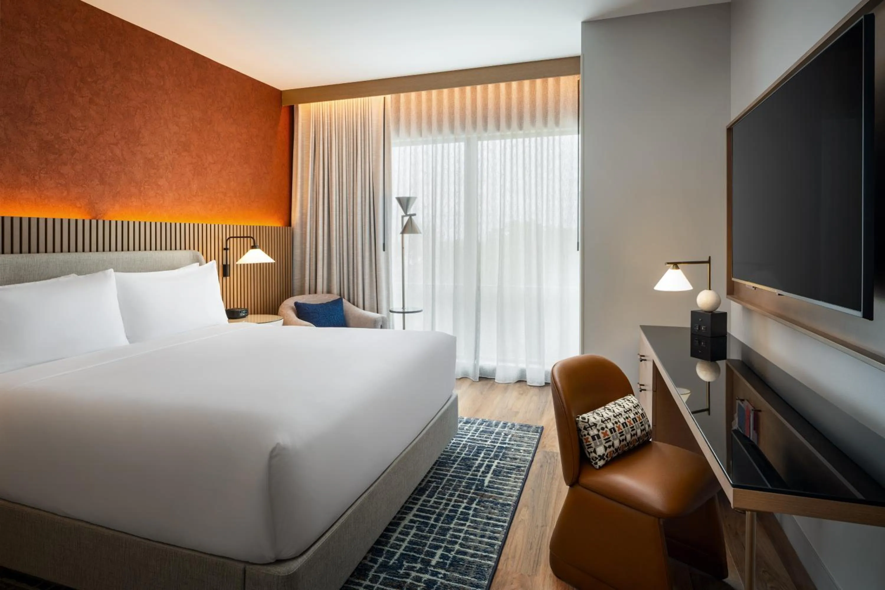 Bedroom, Bed in The Nobleman Fort Worth, Tapestry Collection By Hilton