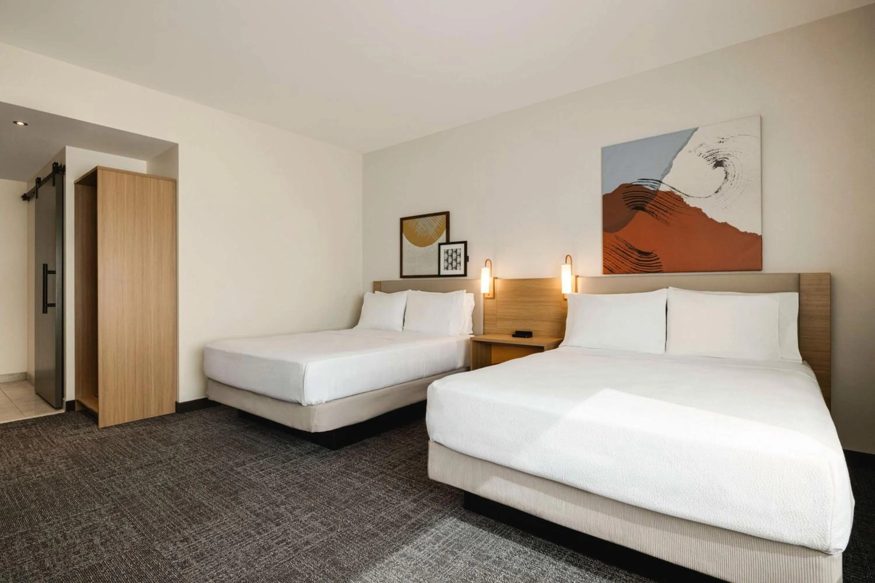 Bed in Spark By Hilton Las Vegas Airport
