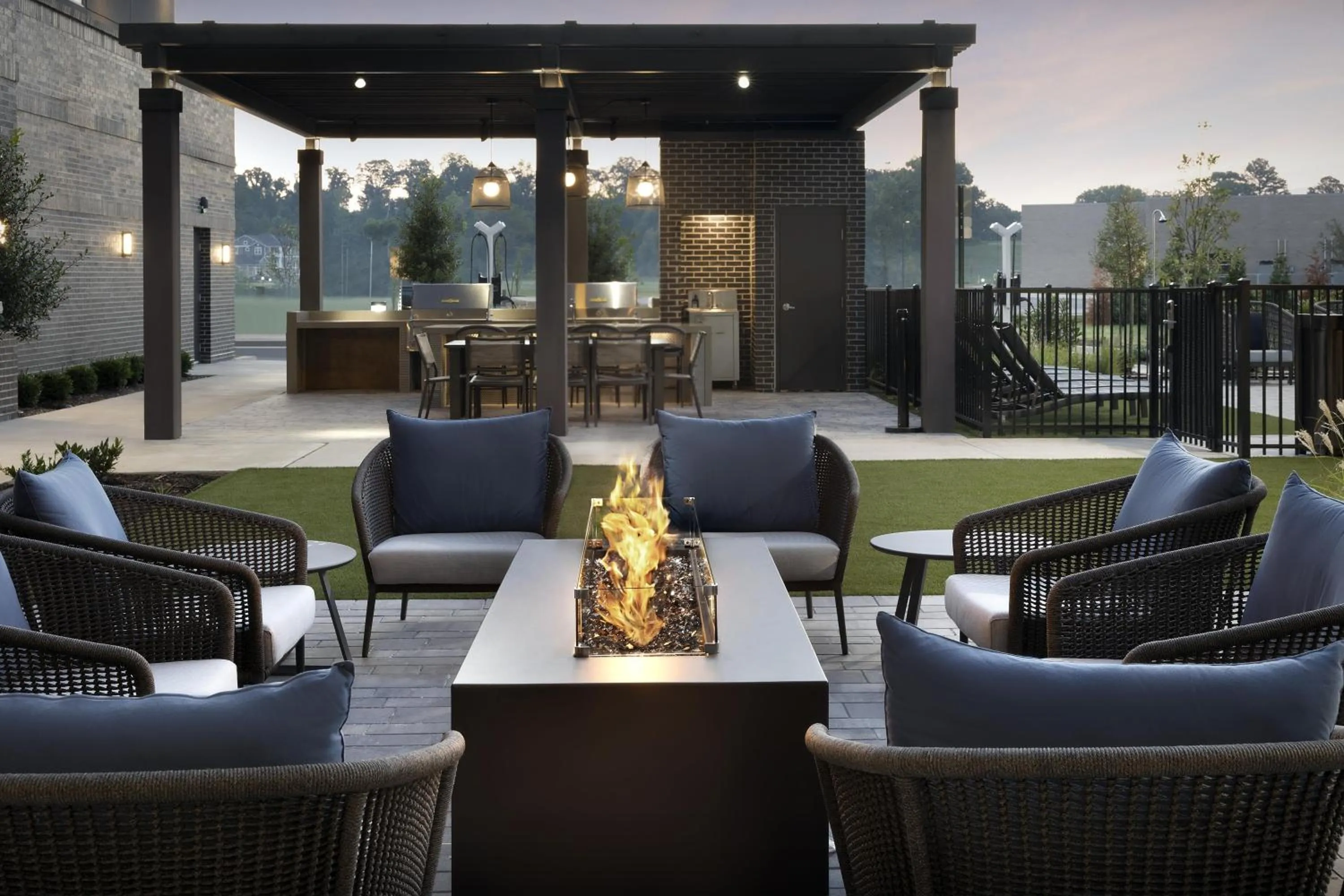 Patio in Homewood Suites By Hilton Jackson