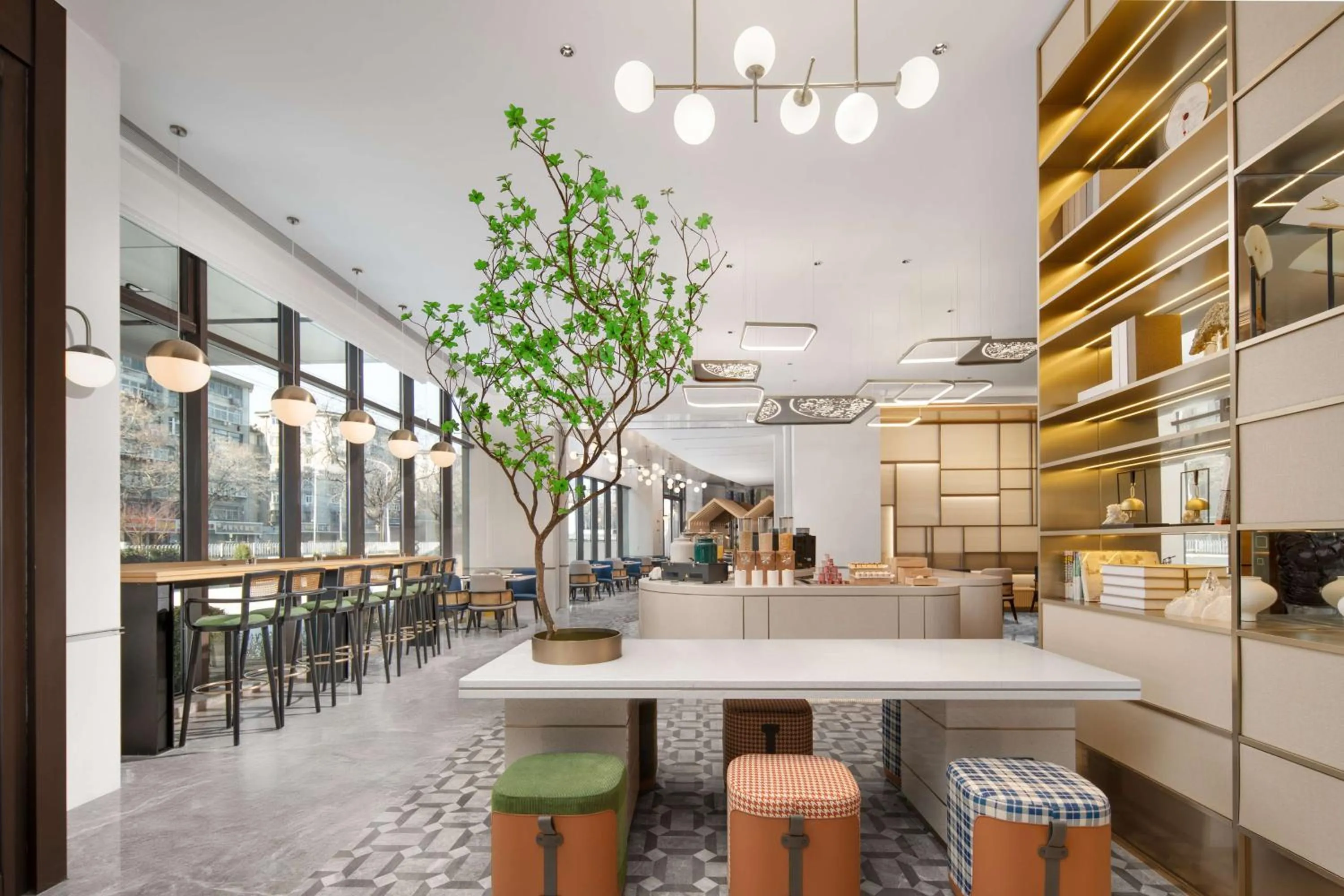 Lobby or reception in Hilton Garden Inn Xuzhou Pengcheng Square