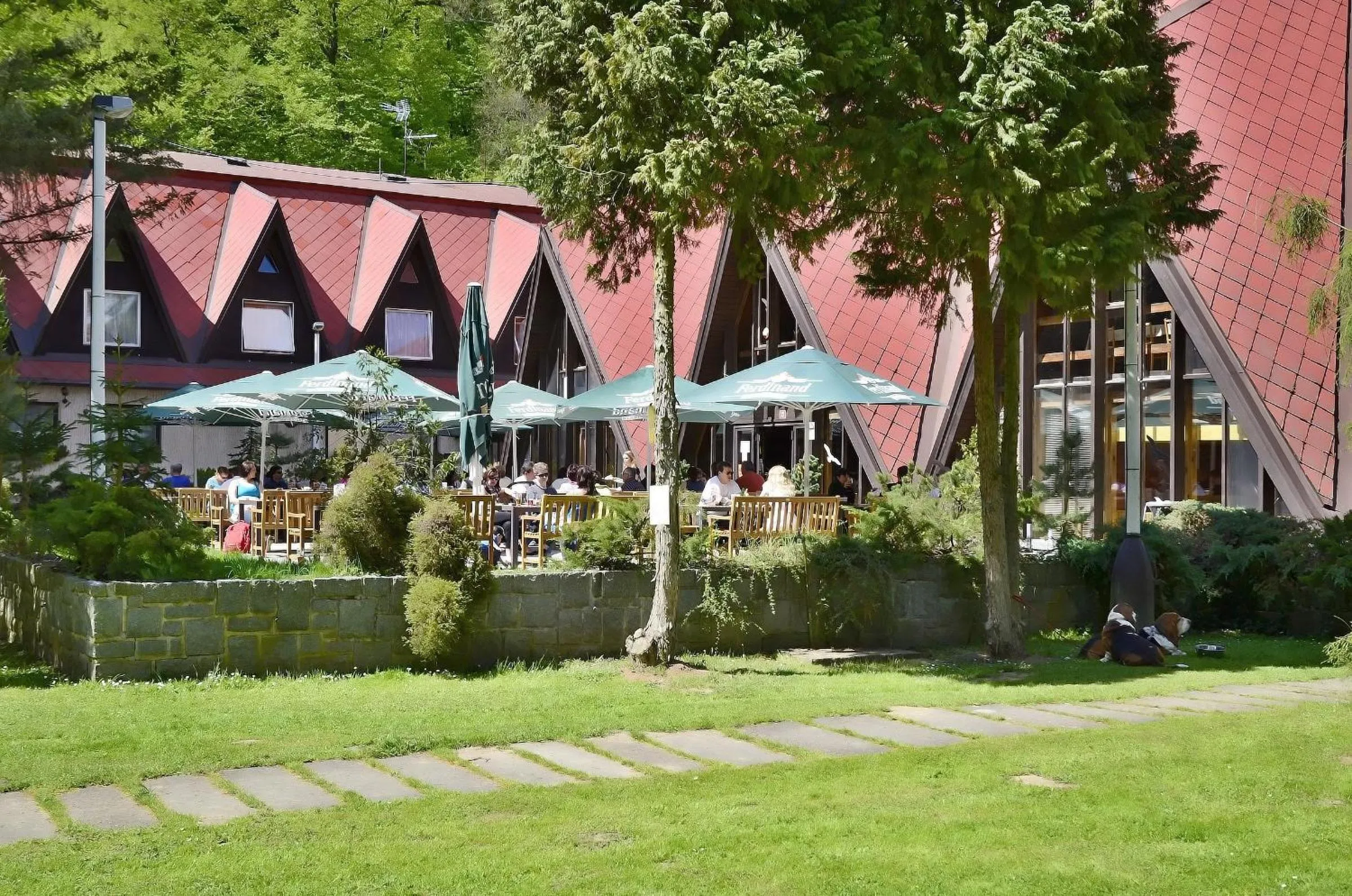 Garden in Hotel Konopiště Nová Myslivna