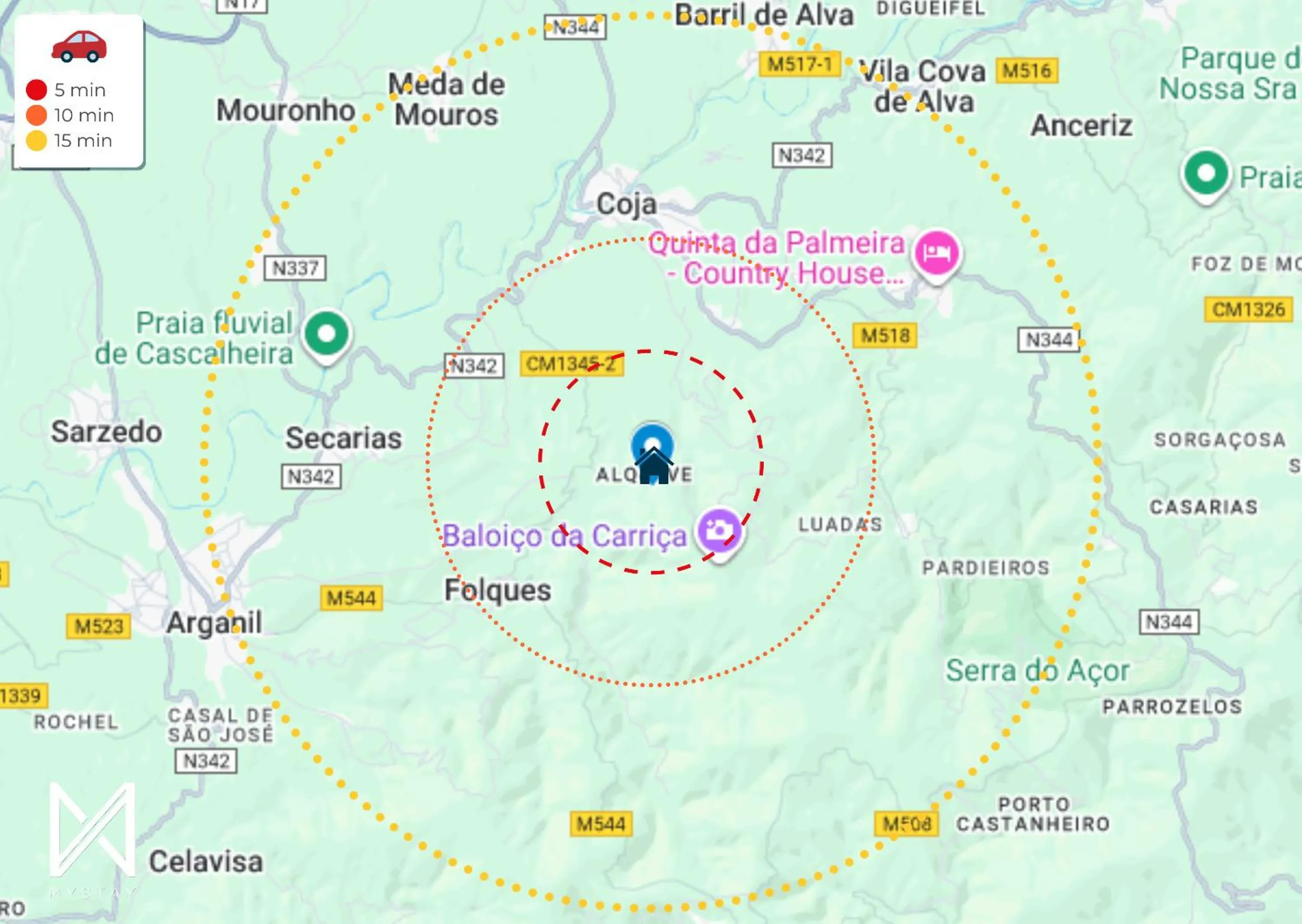 Location in MyStay - Campus Natura