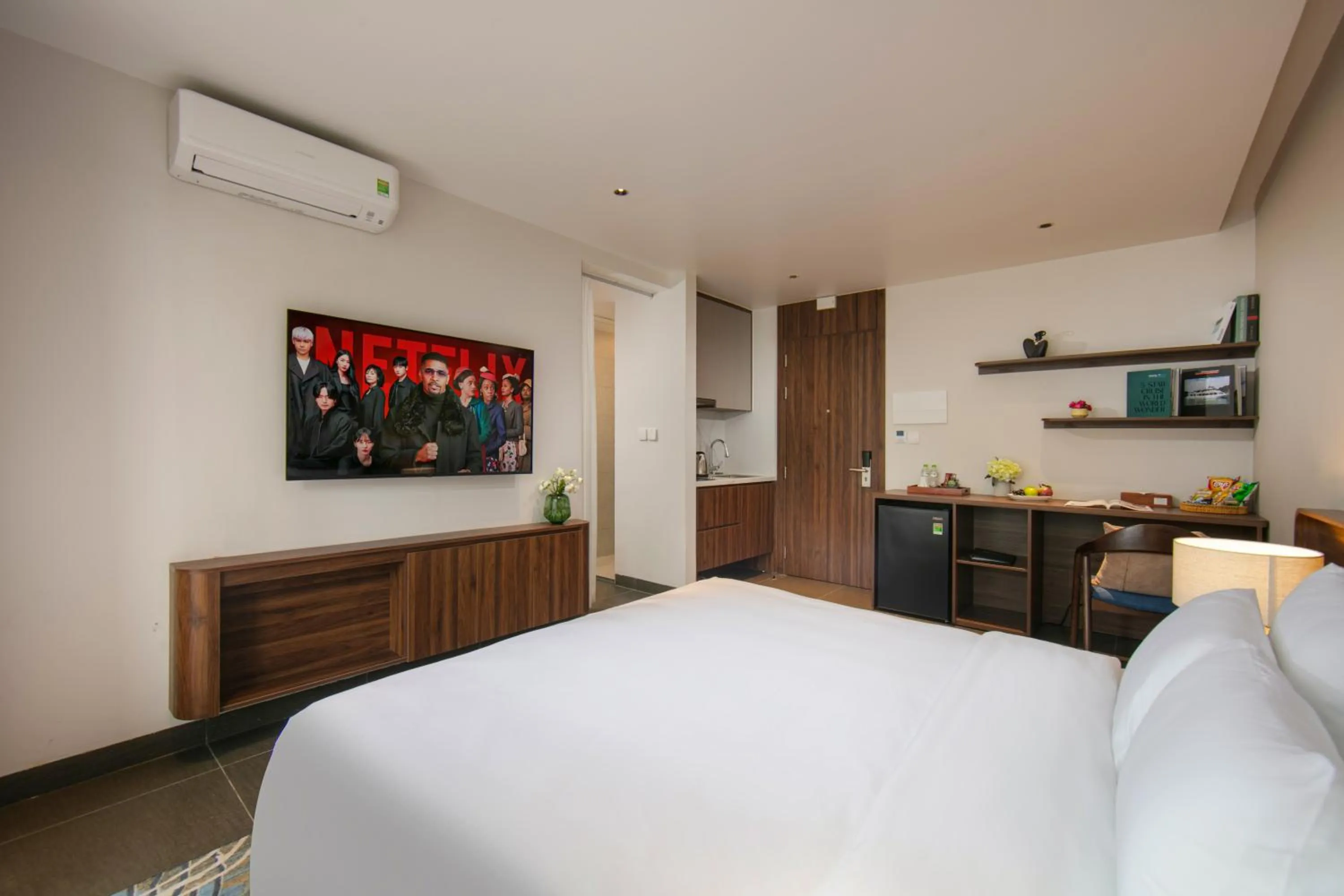 Bed in Hanoi Riverview Boutique Hotel & Apartment