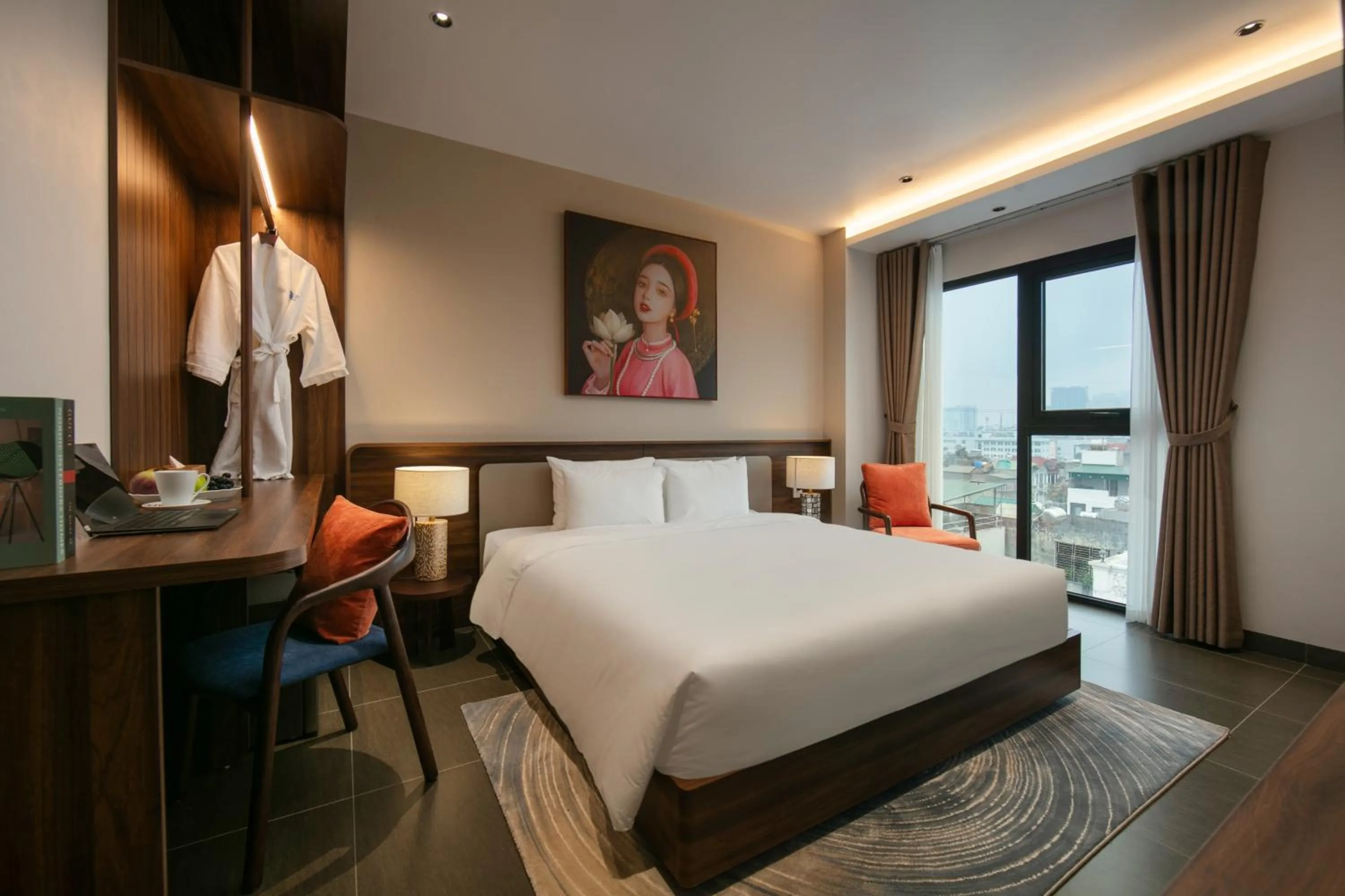 Bed in Hanoi Riverview Boutique Hotel & Apartment