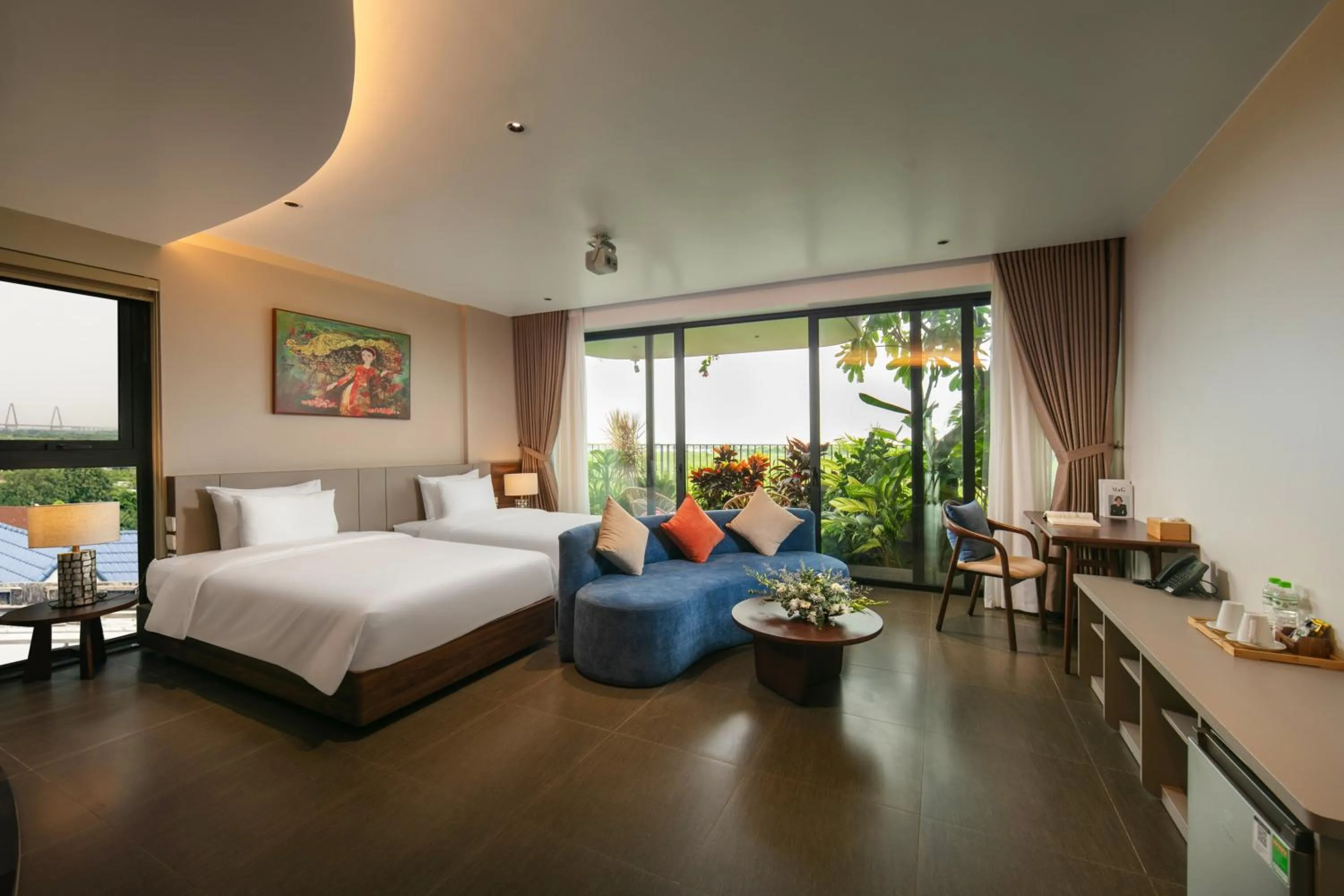 Bed in Hanoi Riverview Boutique Hotel & Apartment