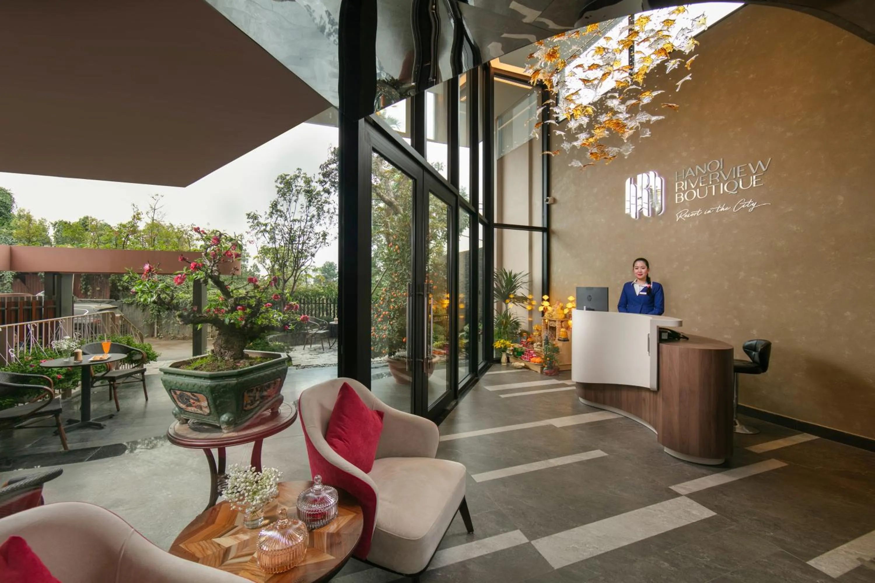Lobby or reception in Hanoi Riverview Boutique Hotel & Apartment