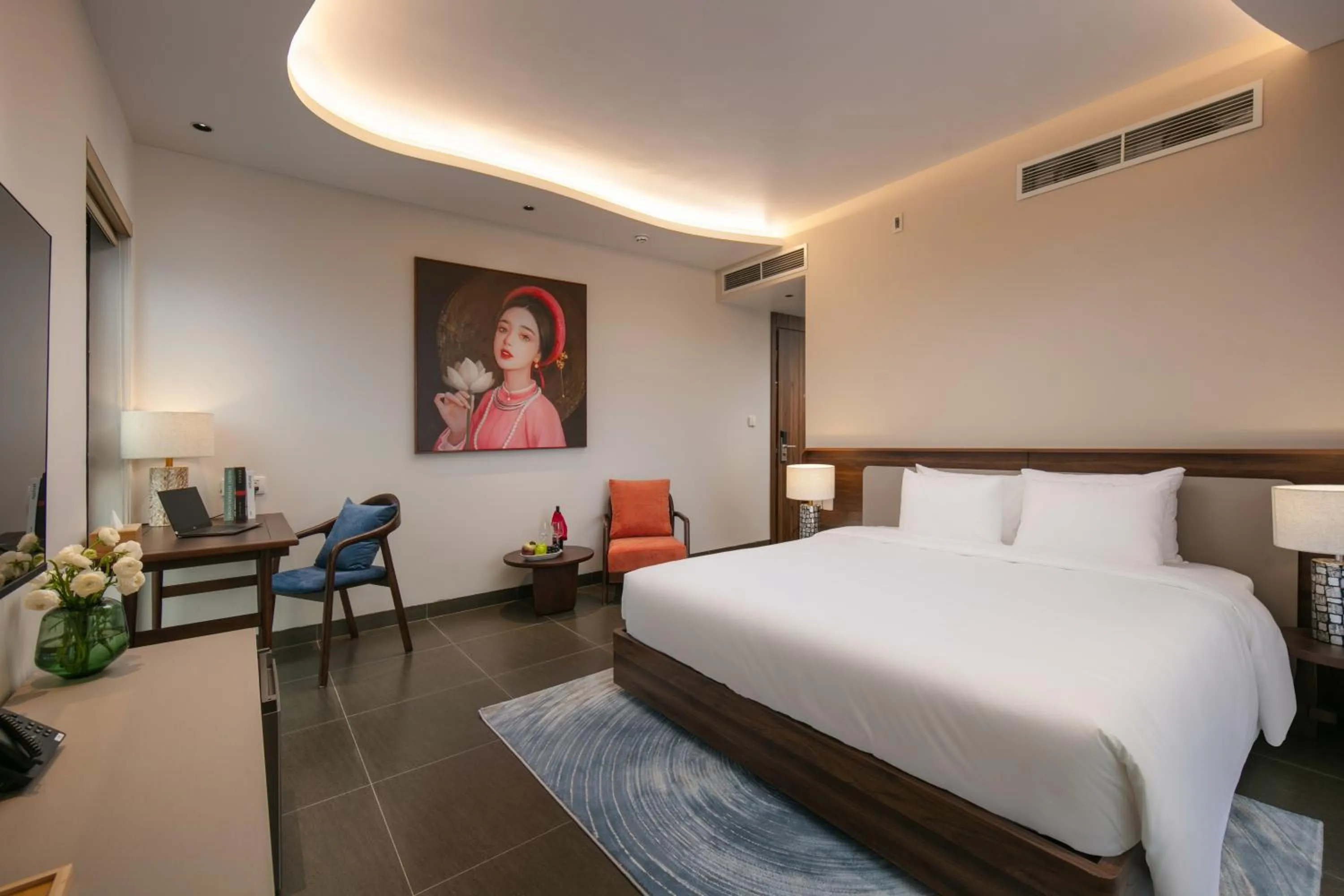 Bed in Hanoi Riverview Boutique Hotel & Apartment