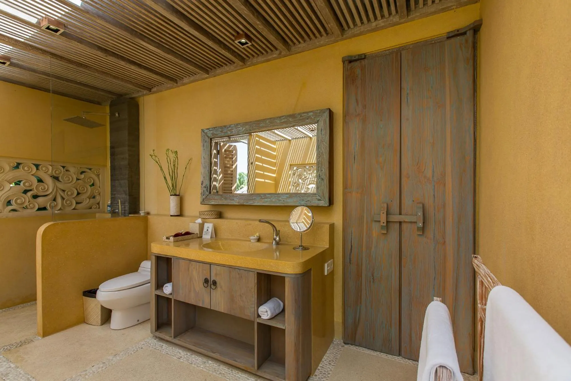 Bathroom in Villa Sky Li by Nagisa Bali