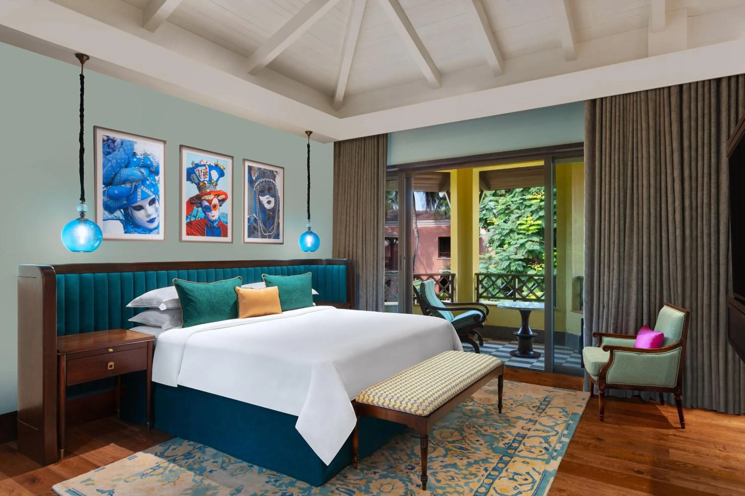 Bedroom, Bed in ITC Grand Goa, a Luxury Collection Resort & Spa, Goa