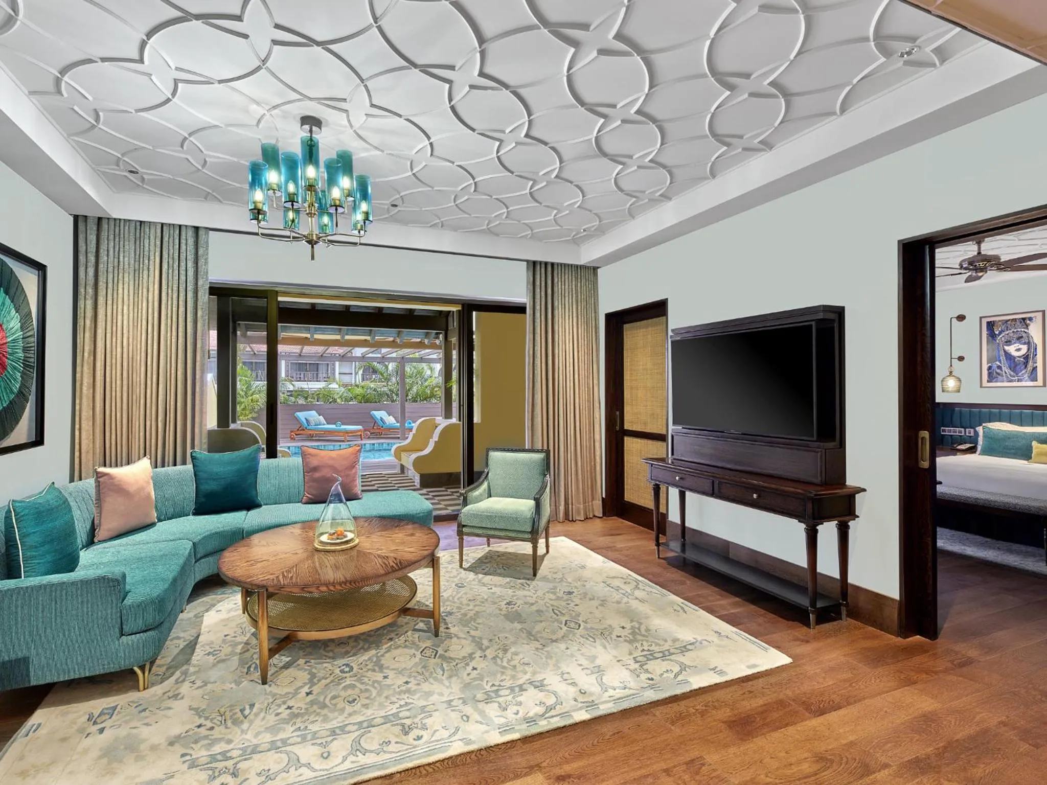 Living room in ITC Grand Goa, a Luxury Collection Resort & Spa, Goa