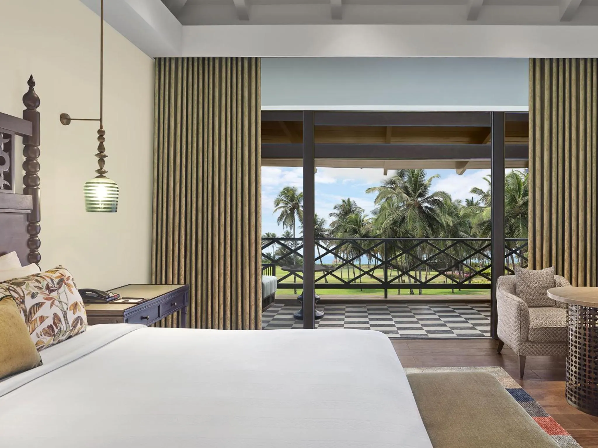 View (from property/room), Bed in ITC Grand Goa, a Luxury Collection Resort & Spa, Goa