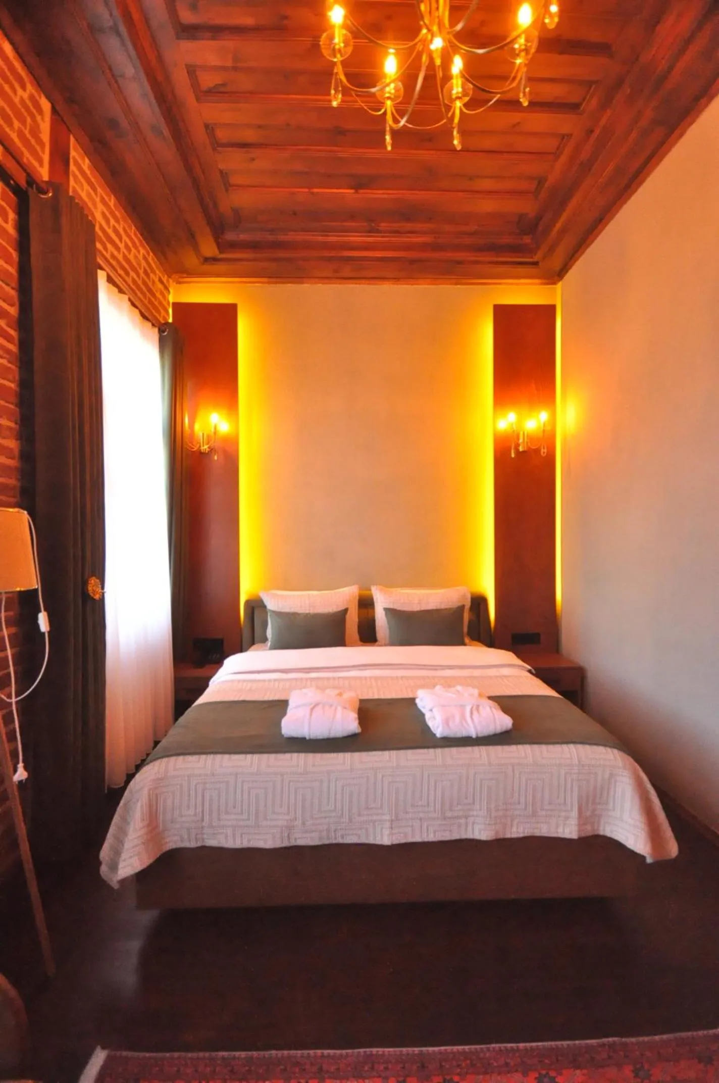 Bed in Mihman Konak Hotel