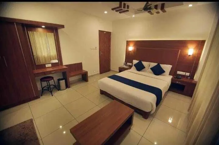 Bed in White Portico