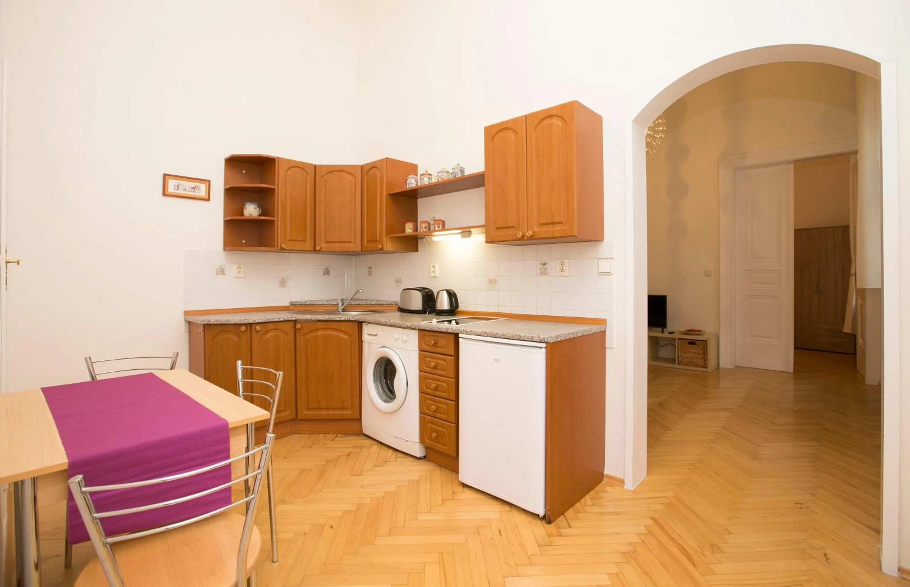 Kitchen or kitchenette in Greg Apartments Kampa Prague