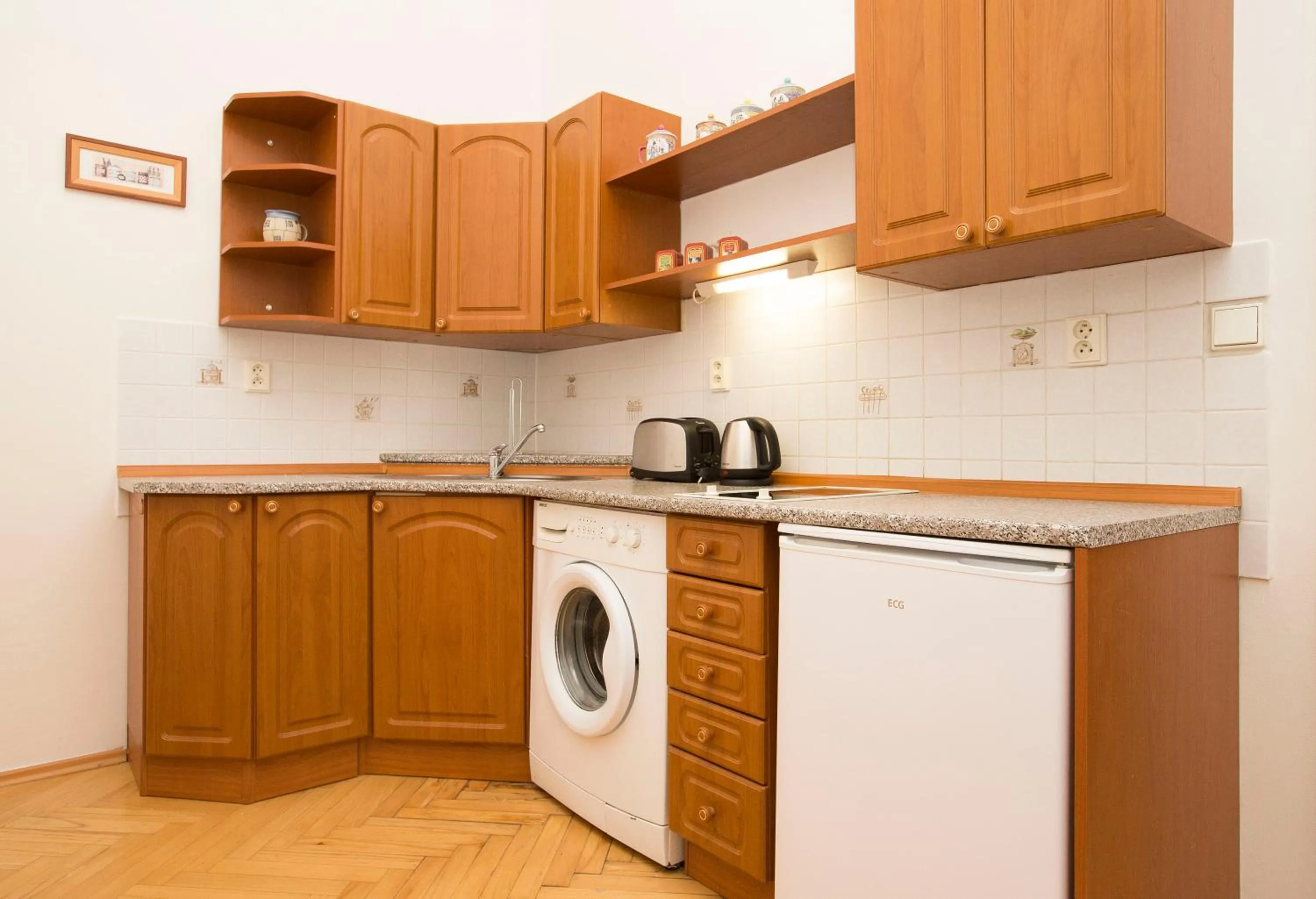 Kitchen or kitchenette in Greg Apartments Kampa Prague