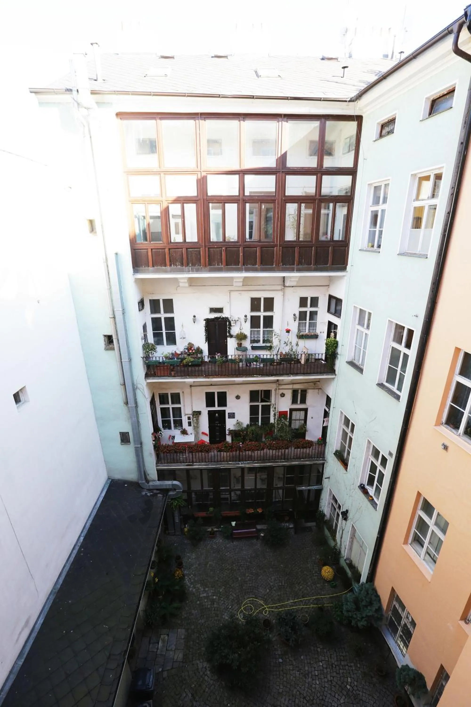 Garden view in Greg Apartments Kampa Prague