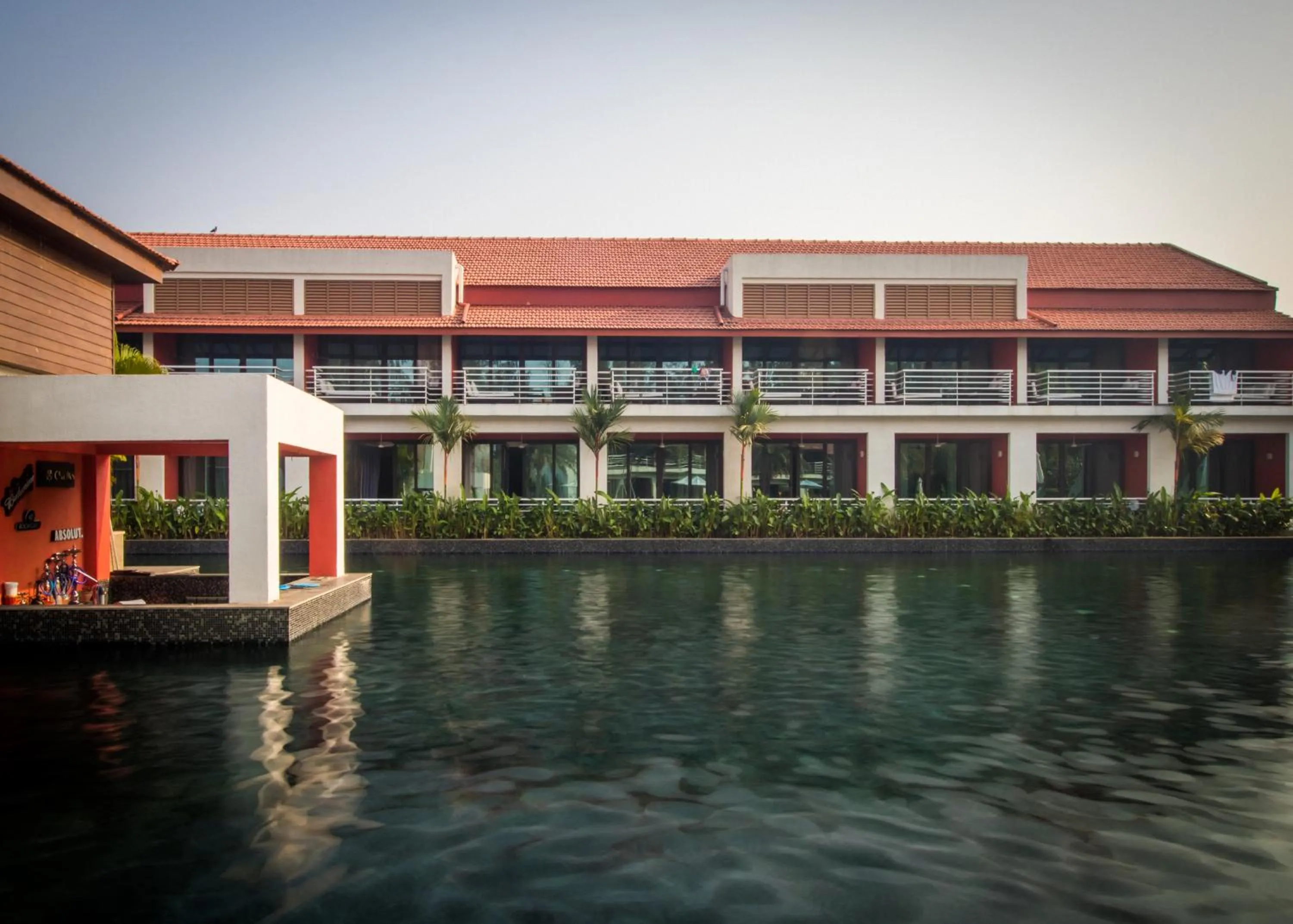 Pool view in Planet Hollywood Beach Resort Goa