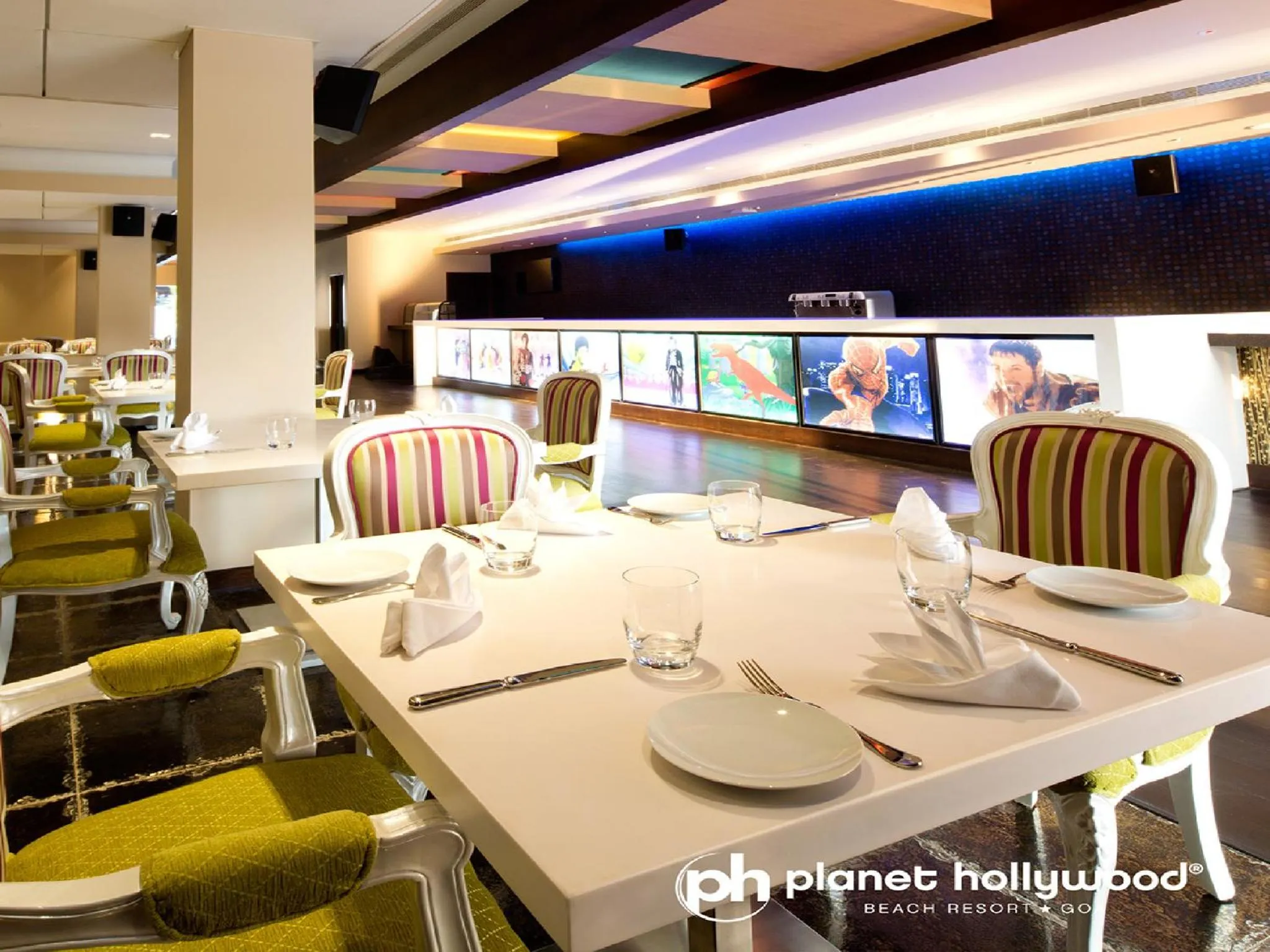 Dining area in Planet Hollywood Beach Resort Goa