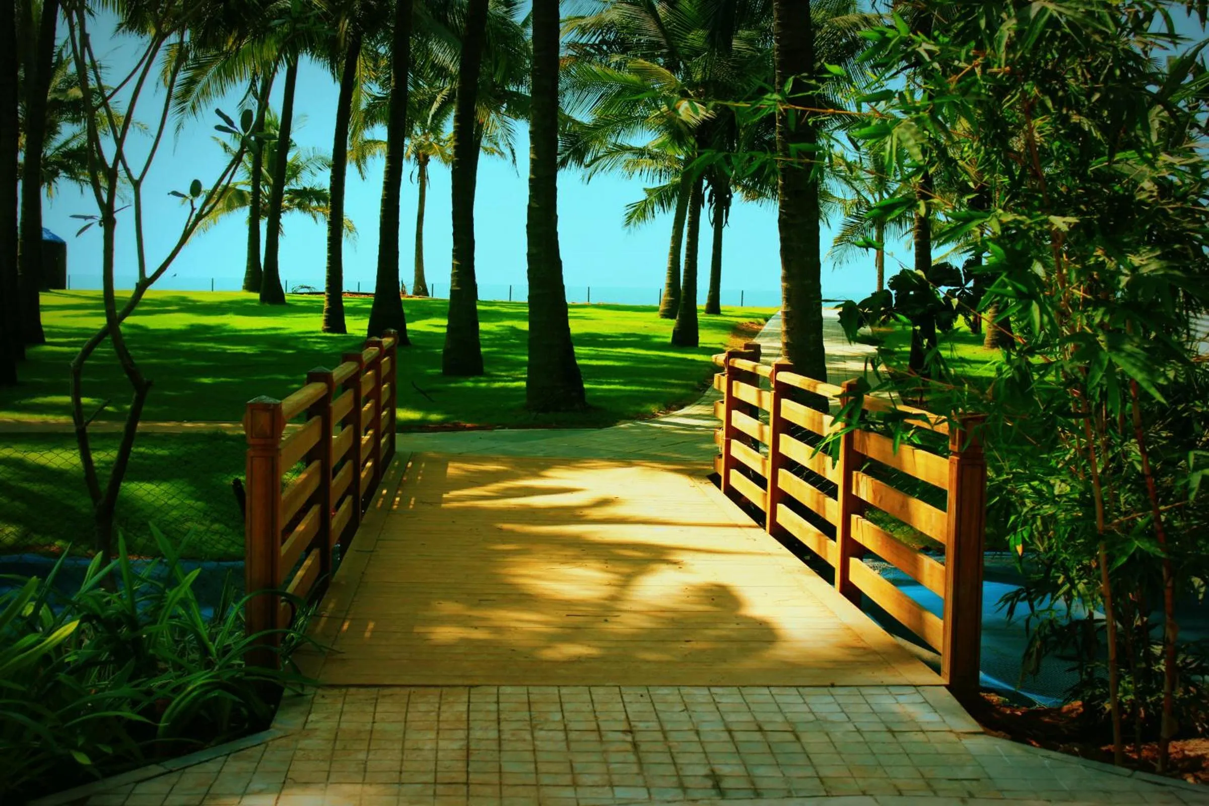 Garden in Planet Hollywood Beach Resort Goa