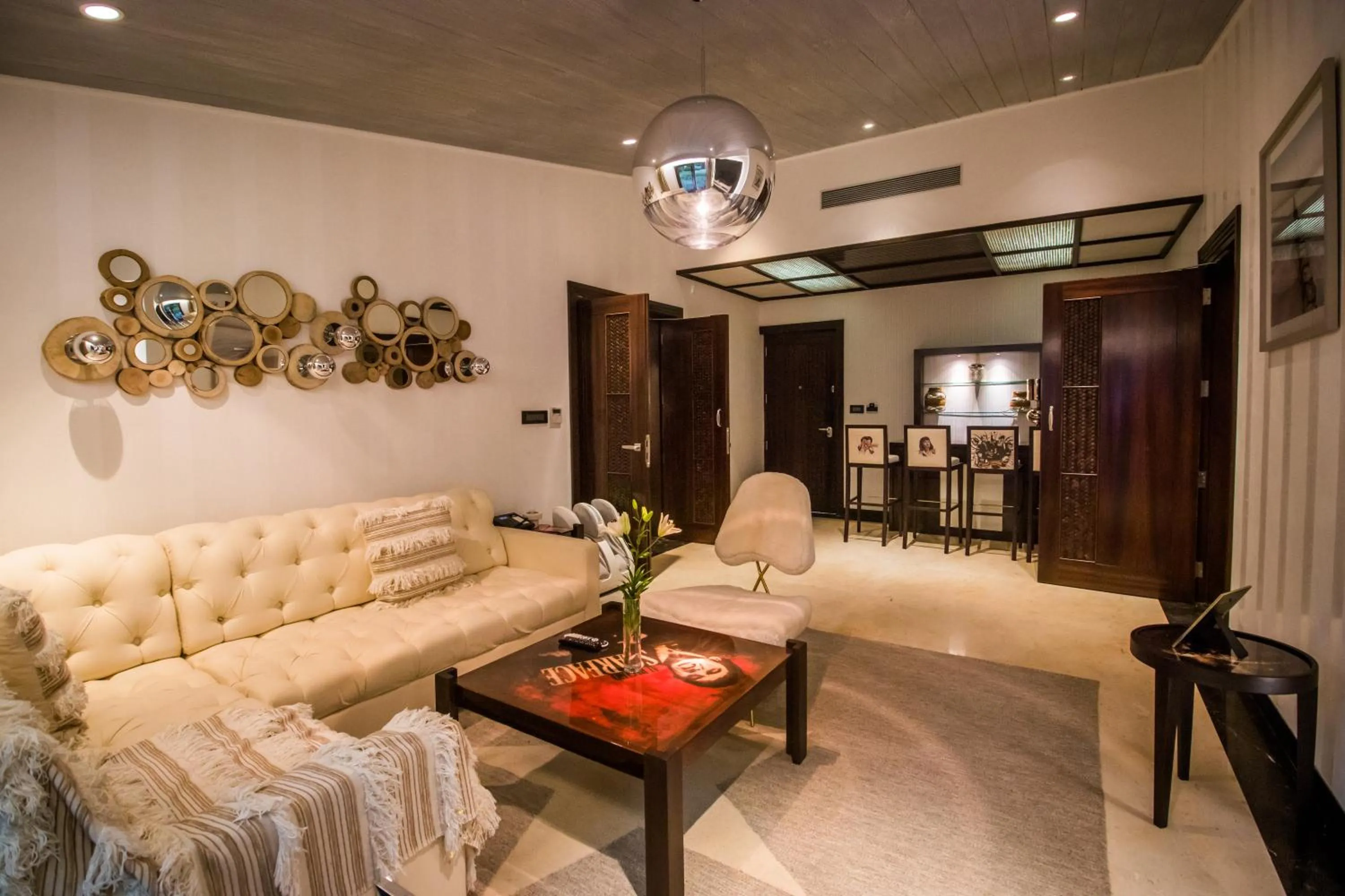 Living room in Planet Hollywood Beach Resort Goa