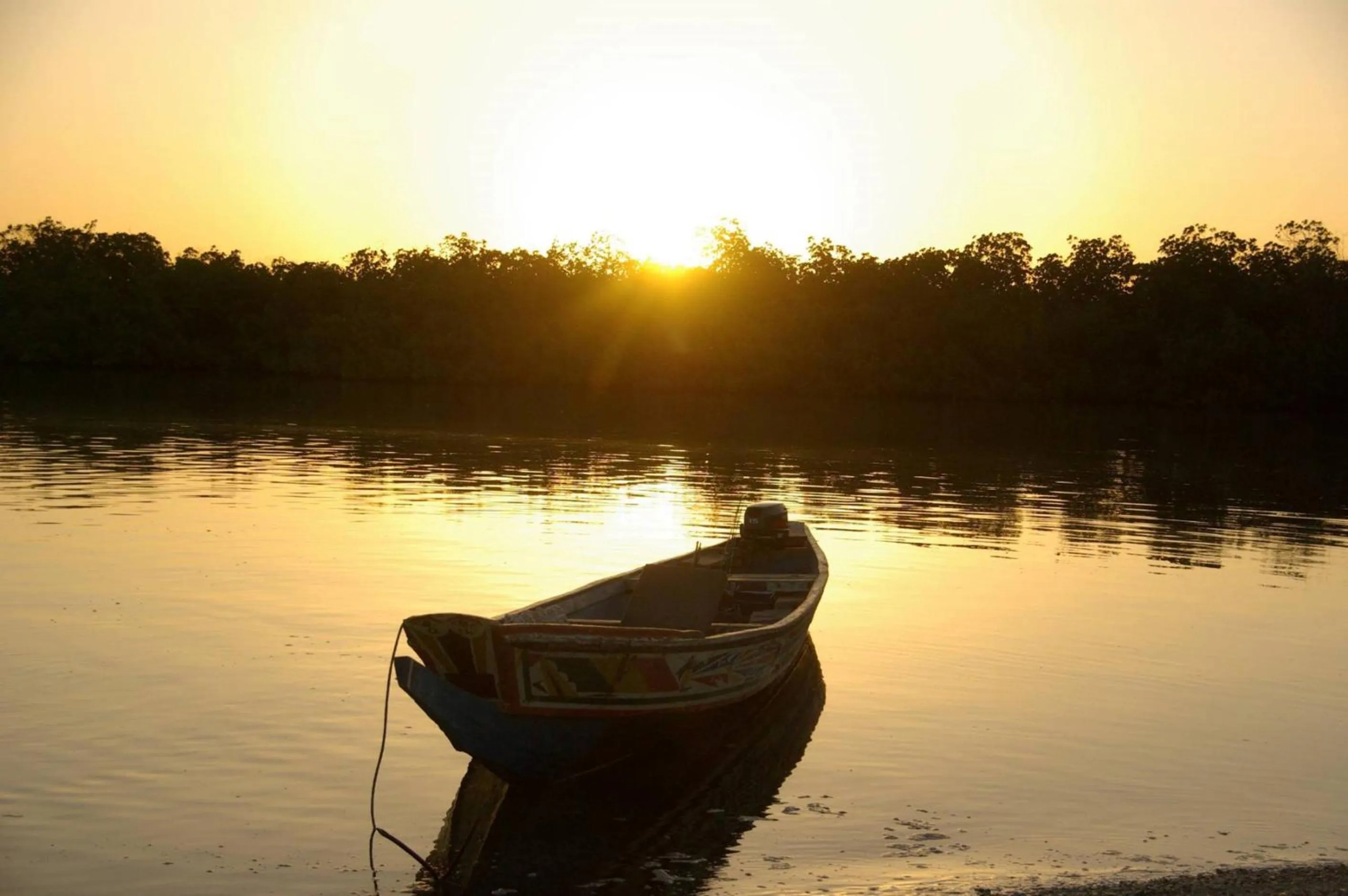 Sunset in Bed and breakfast Keur Niaye