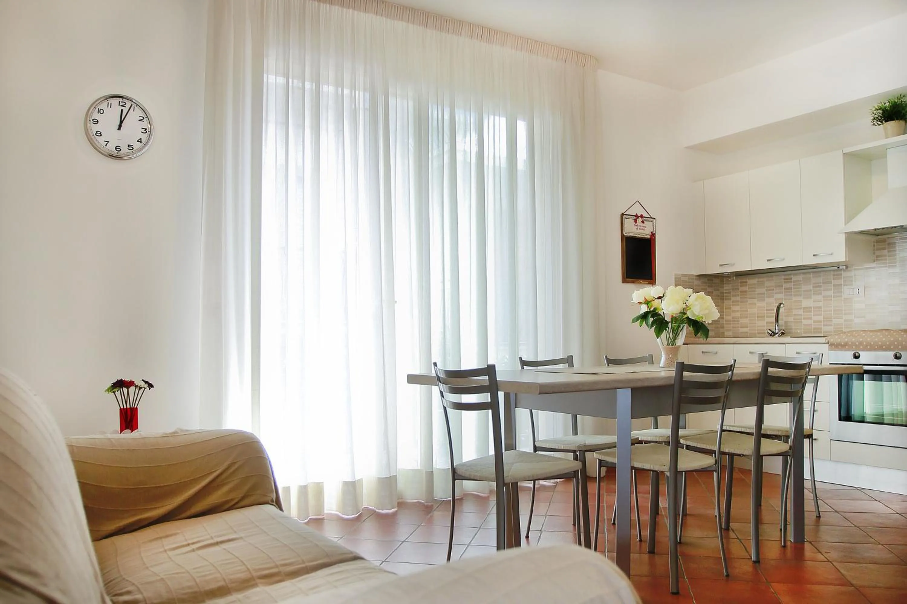 Seating area in B&B A casa di amici