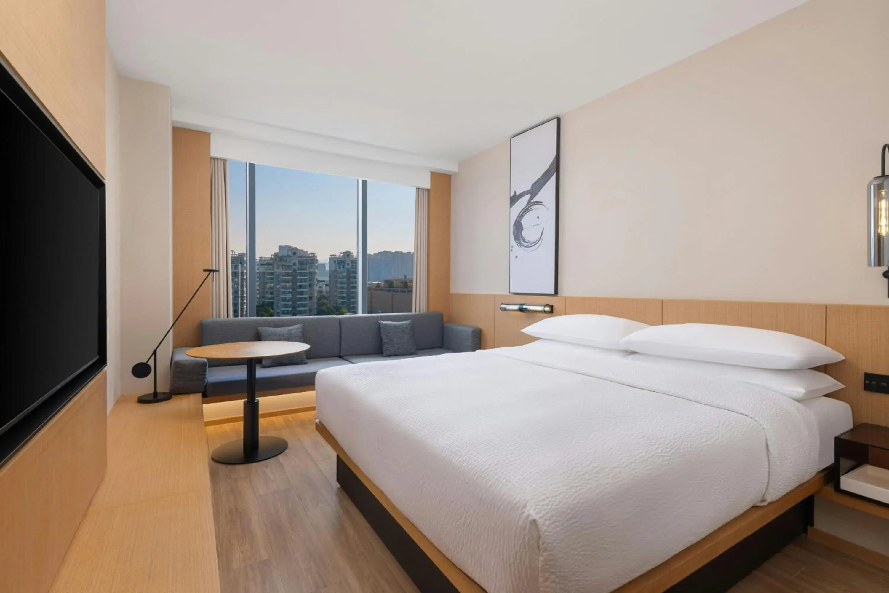 Standard King Room with City View in Fairfield by Marriott Hangzhou Yuhang Standard King Room with City View in Fairfield by Marriott Hangzhou Yuhang