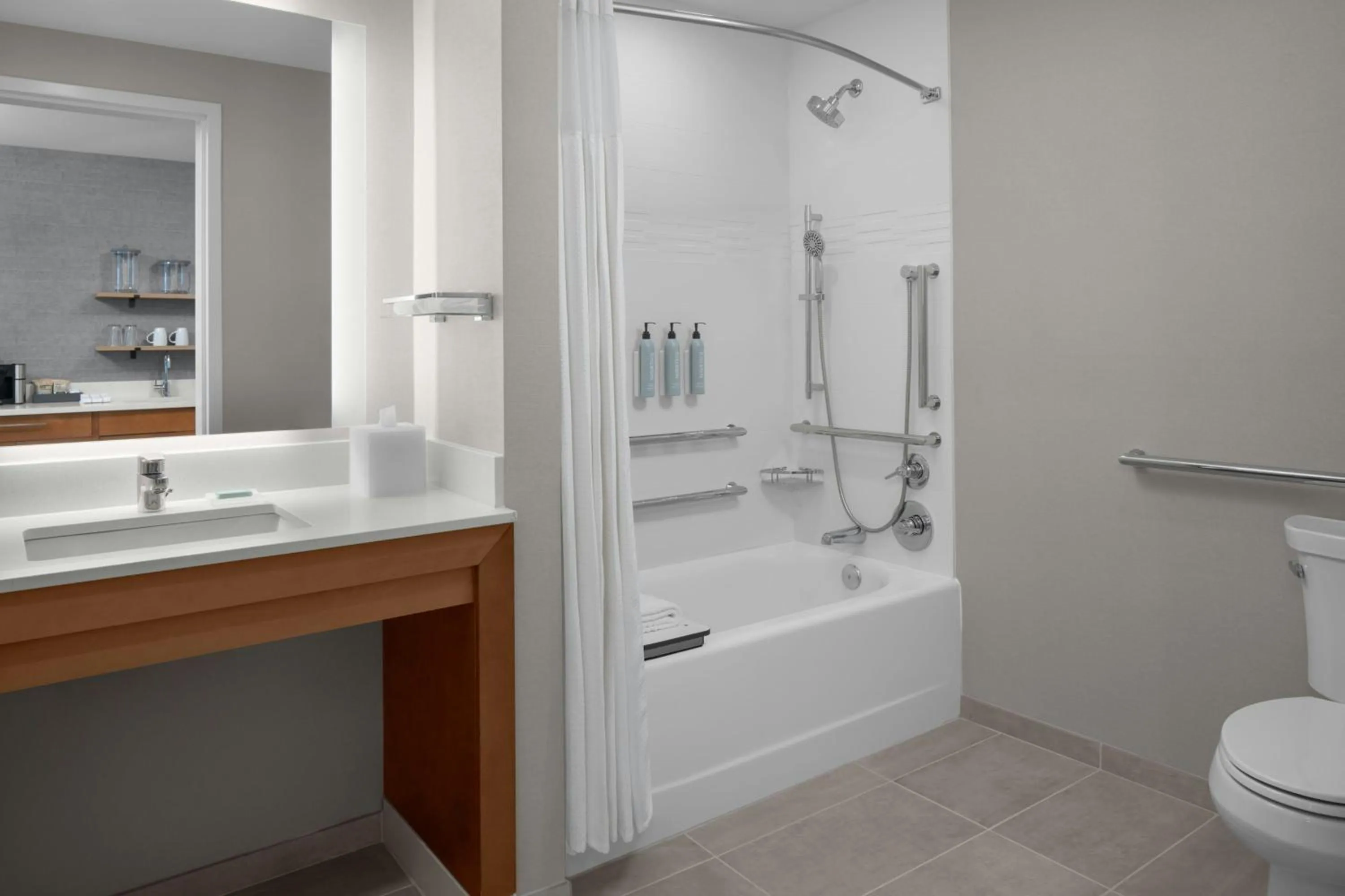 Bathroom in Residence Inn by Marriott Lincoln Downtown