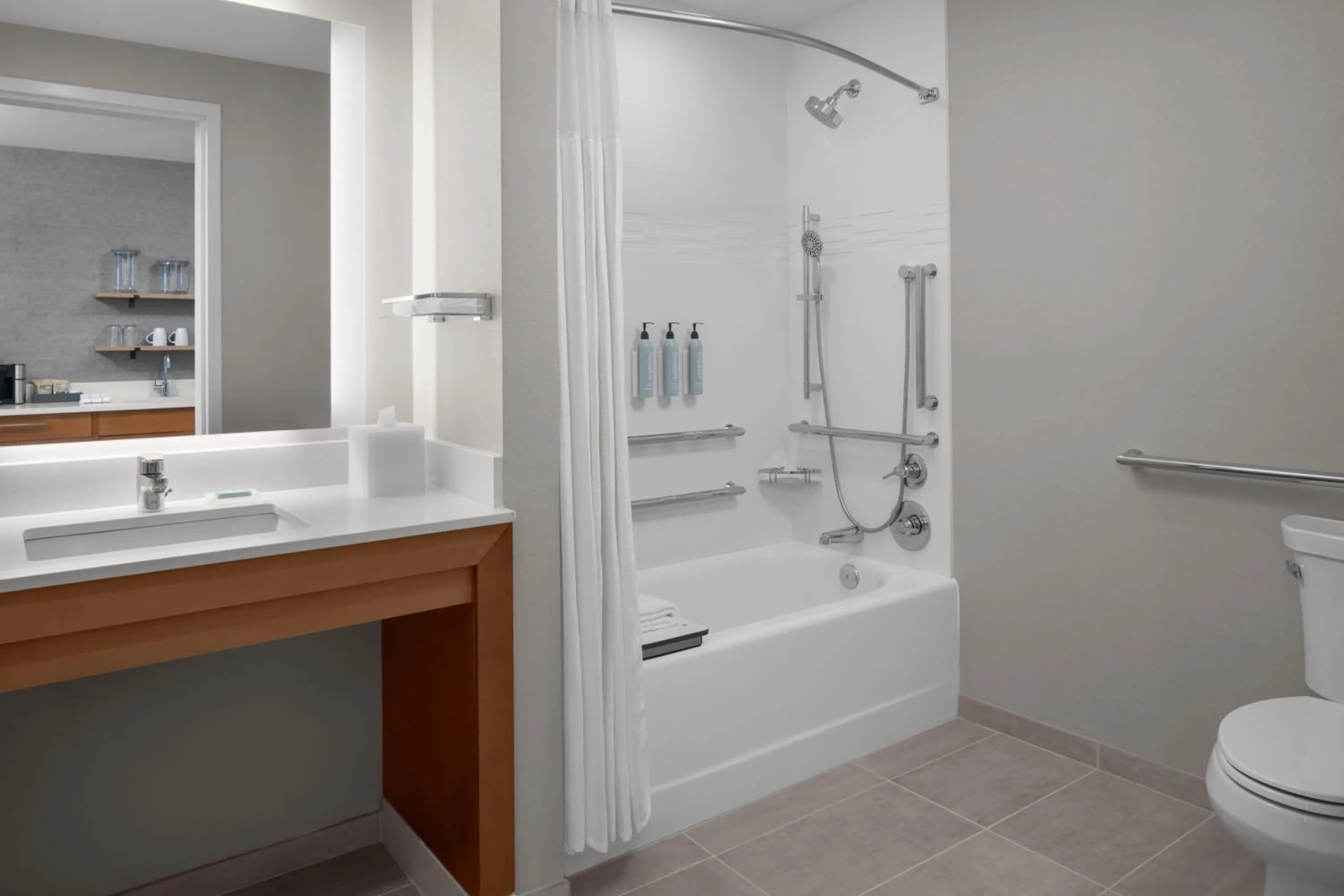 Bathroom in Residence Inn by Marriott Lincoln Downtown