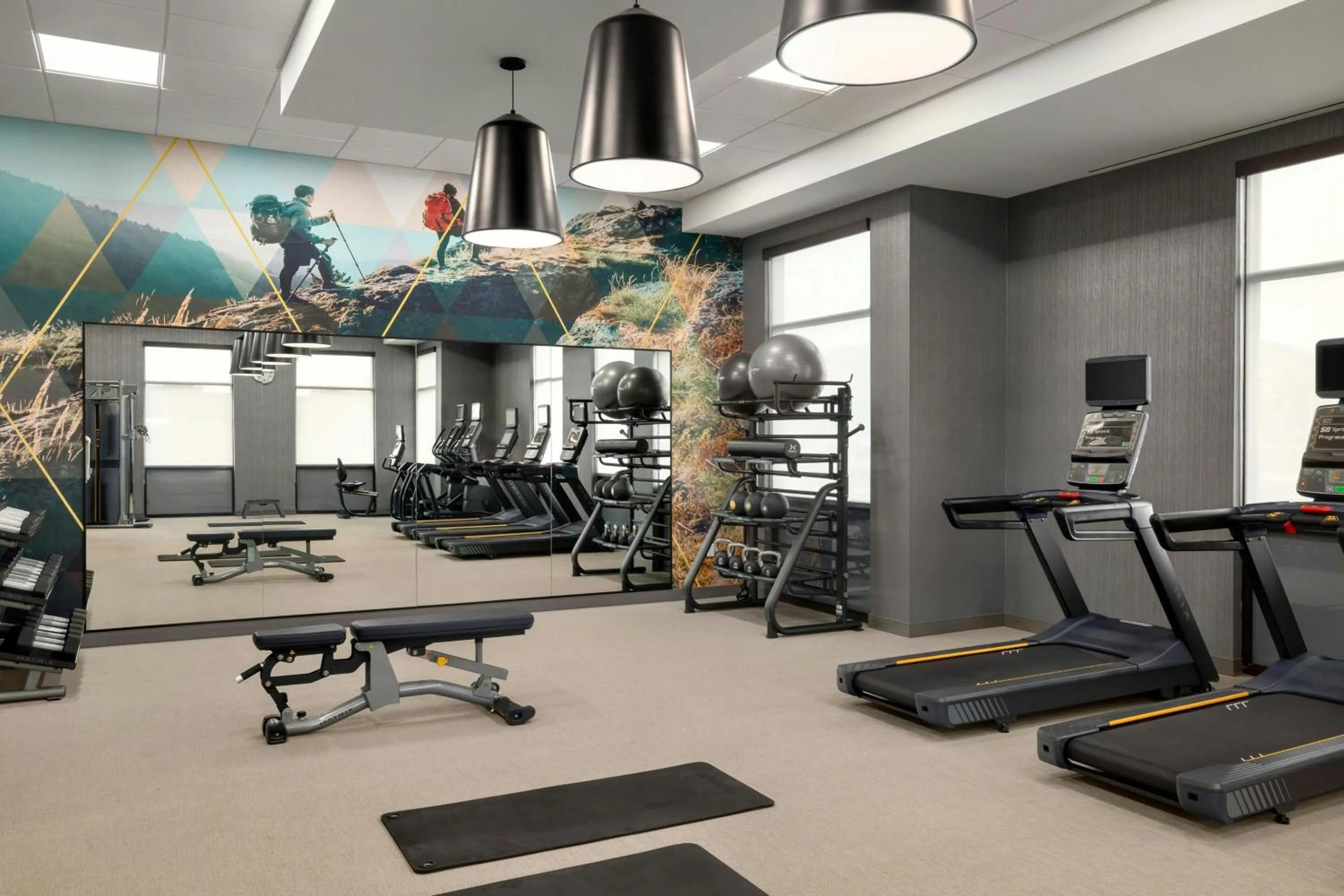 Fitness centre/facilities in SpringHill Suites by Marriott San Luis Obispo