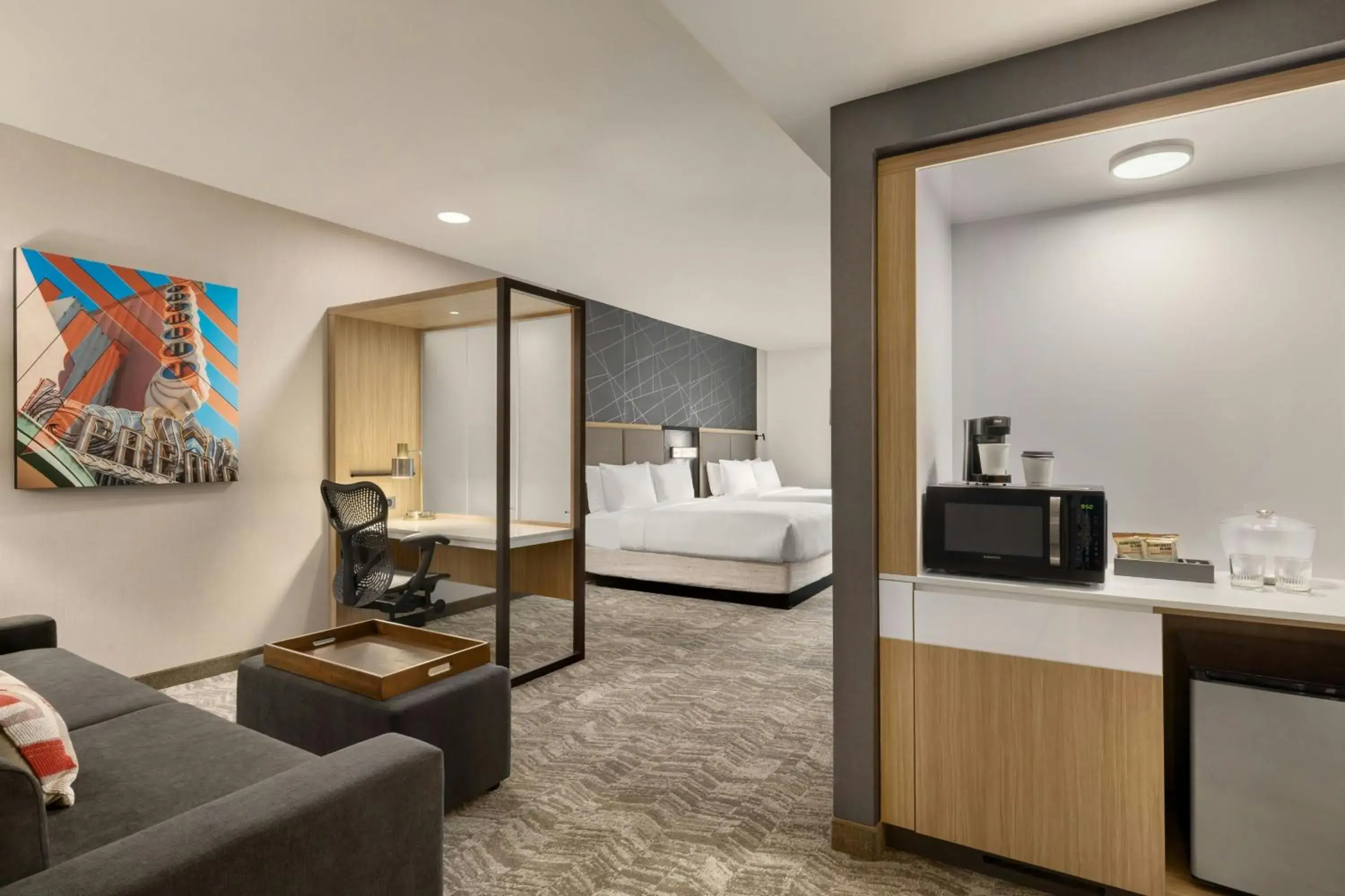 Studio Queen Suite with Two Queen Beds and Sofa Bed in SpringHill Suites by Marriott San Luis Obispo Studio Queen Suite with Two Queen Beds and Sofa Bed in SpringHill Suites by Marriott San Luis Obispo