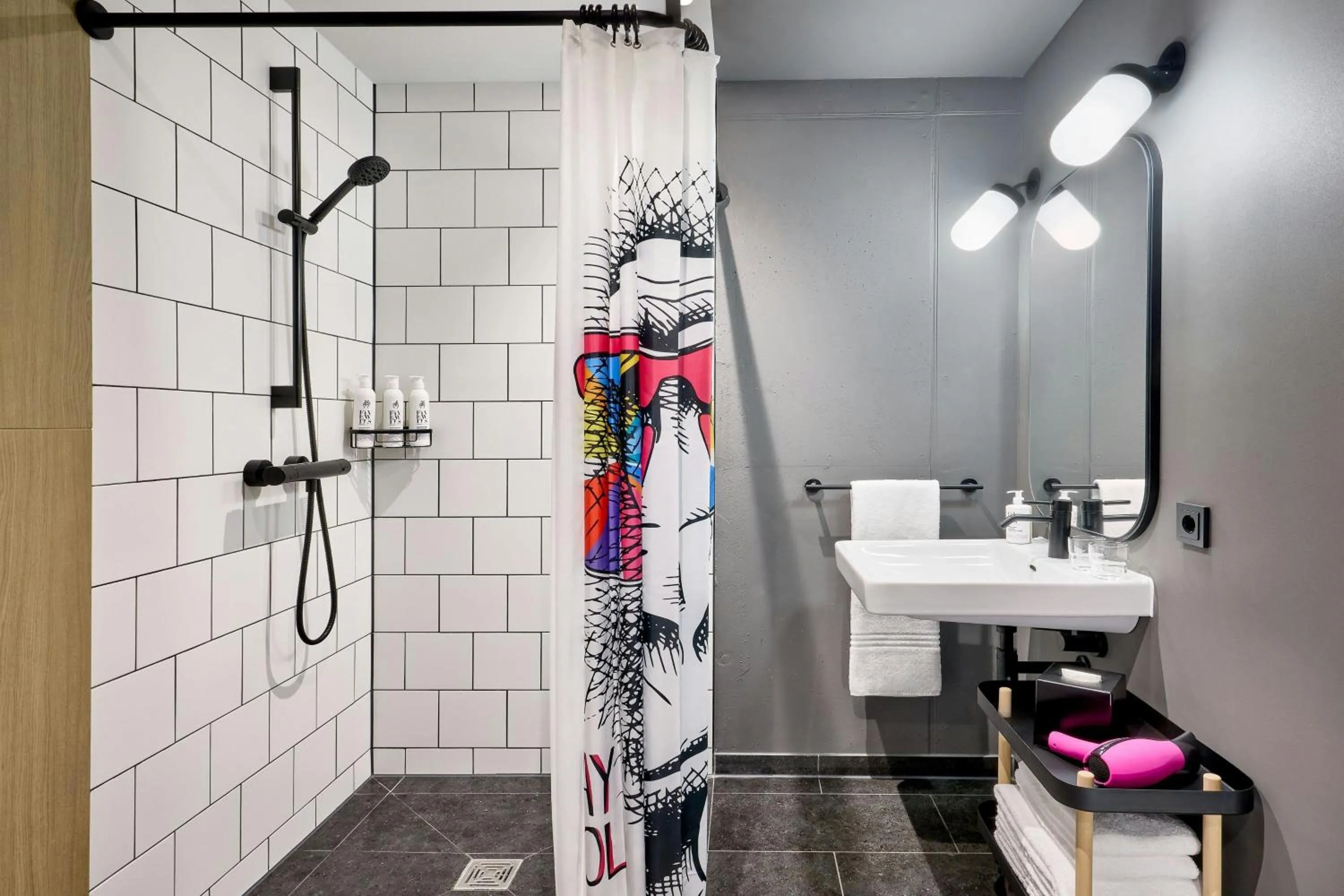 Bathroom in Moxy Kupferzell Hohenlohe