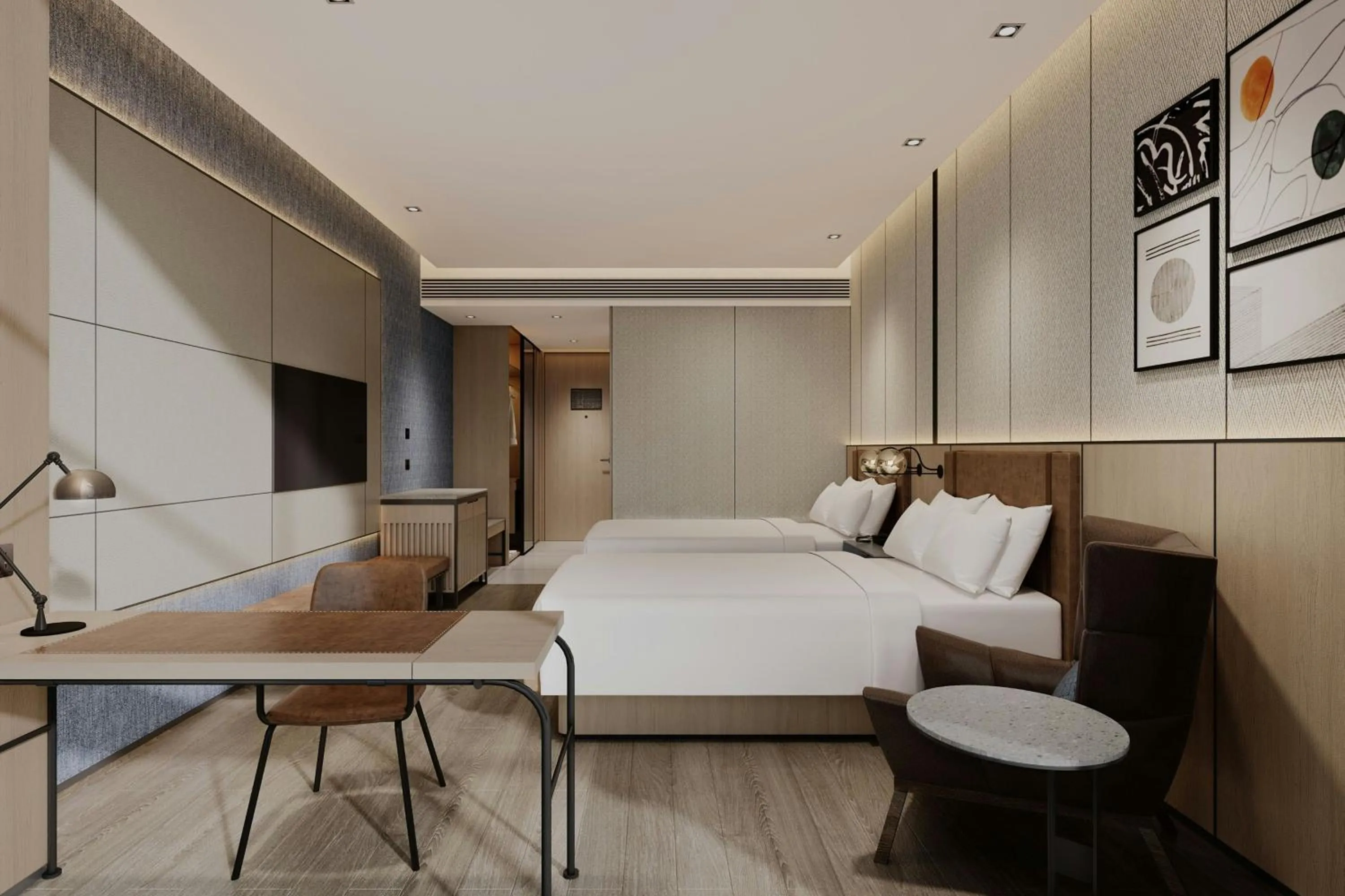 Photo of the whole room, Bed in Four Points by Sheraton Yancheng, Jianhu