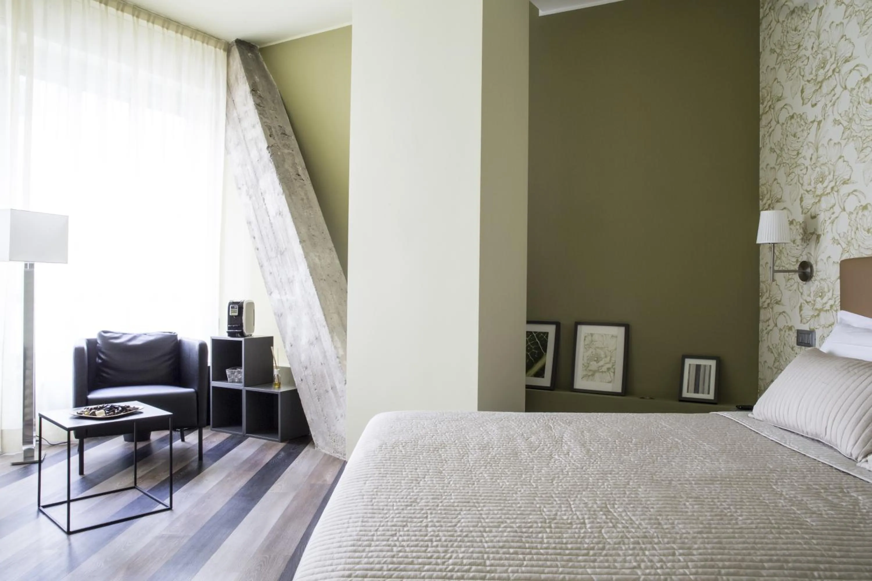 On site, Bed in Serendipity Rooms