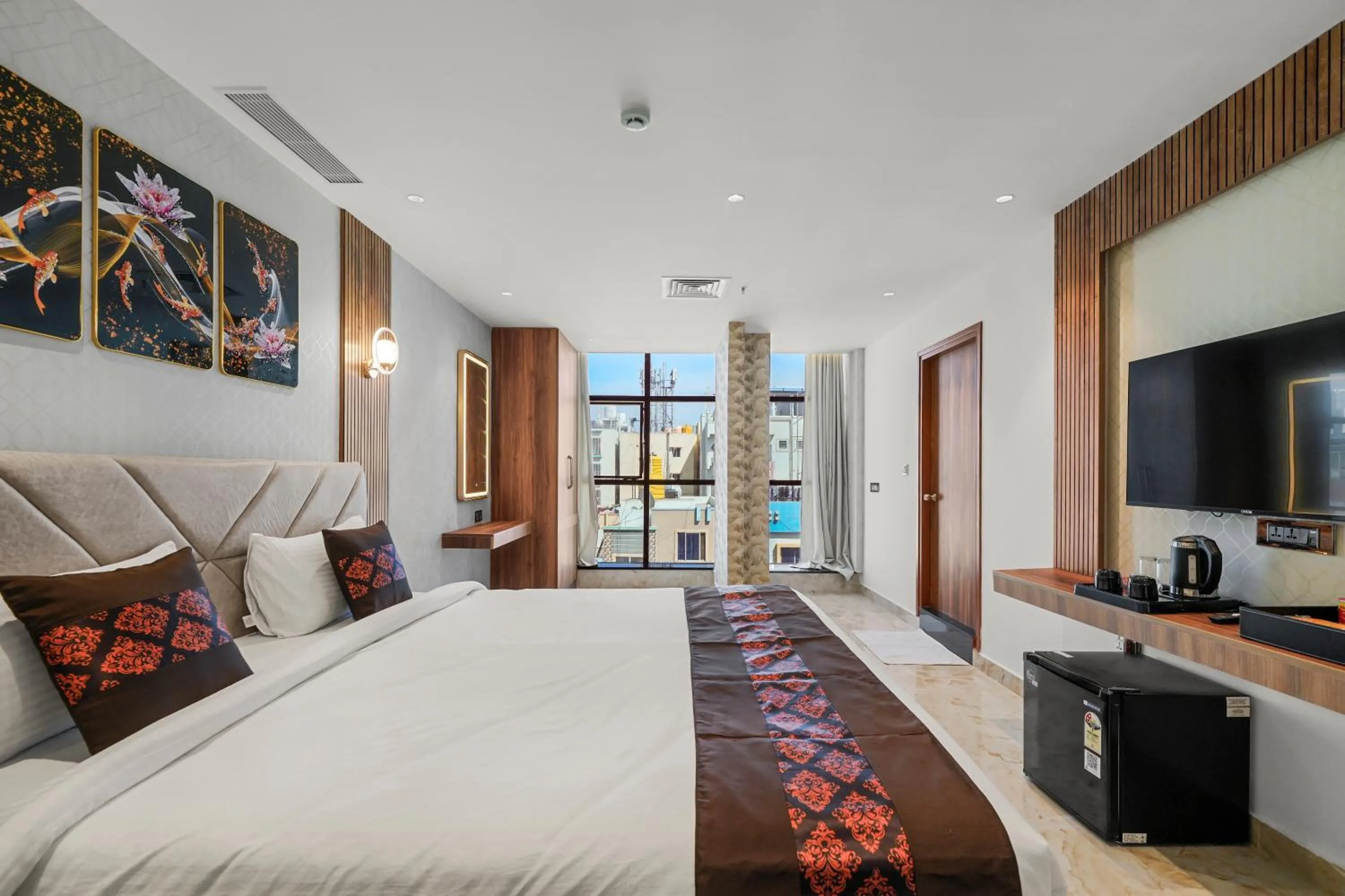 Bed in Hotel Grand Kasturi